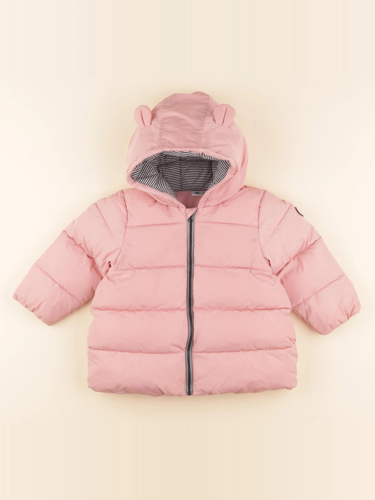 Petit Bateau - doudoune rose - 24 mois