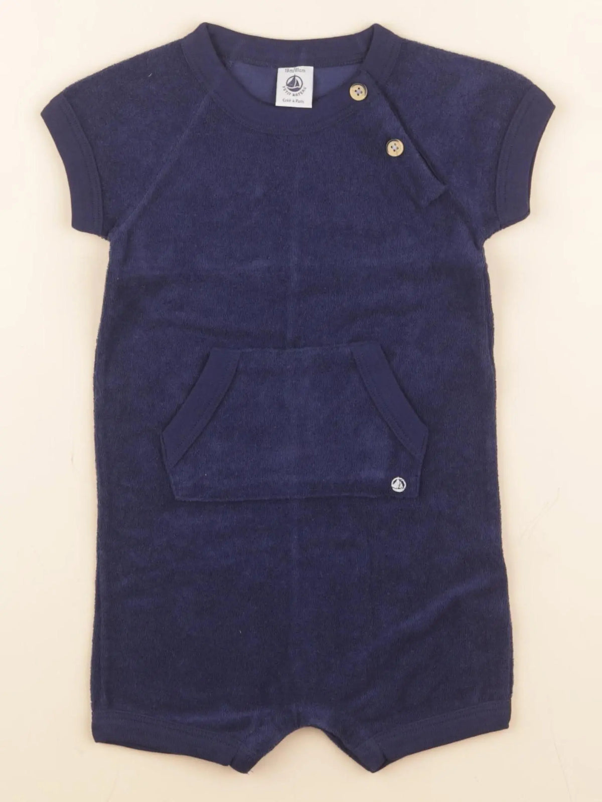 Petit Bateau - combinaison bleu - 18 mois