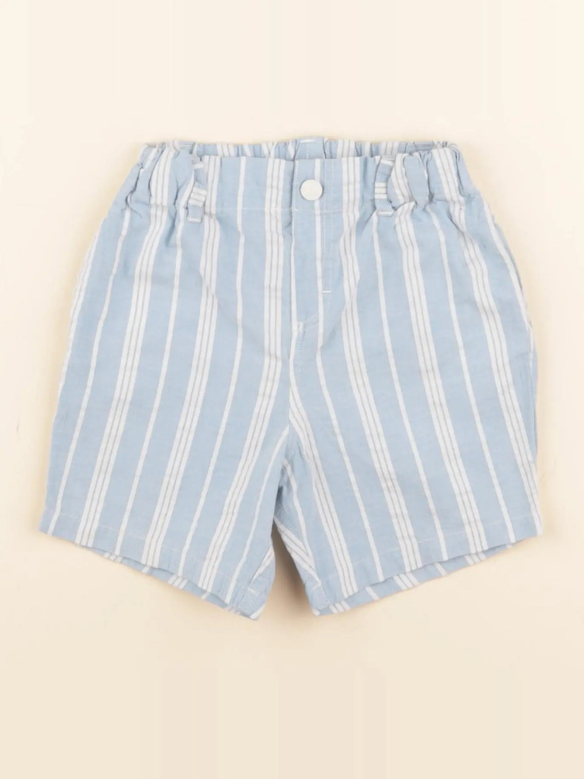 Petit Bateau - short bleu - 24 mois
