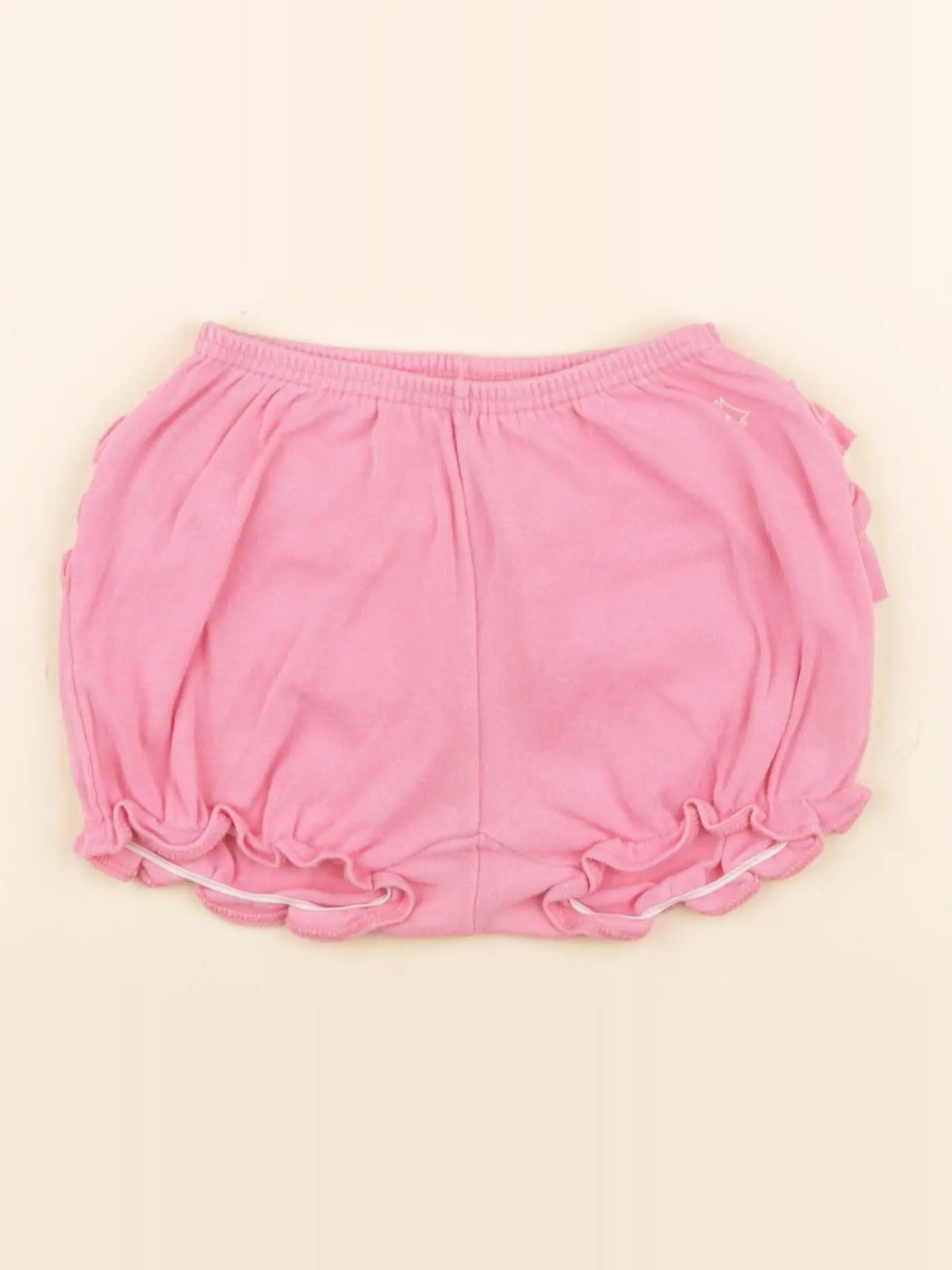 Petit Bateau - bloomer volants au dos rose - 12 mois