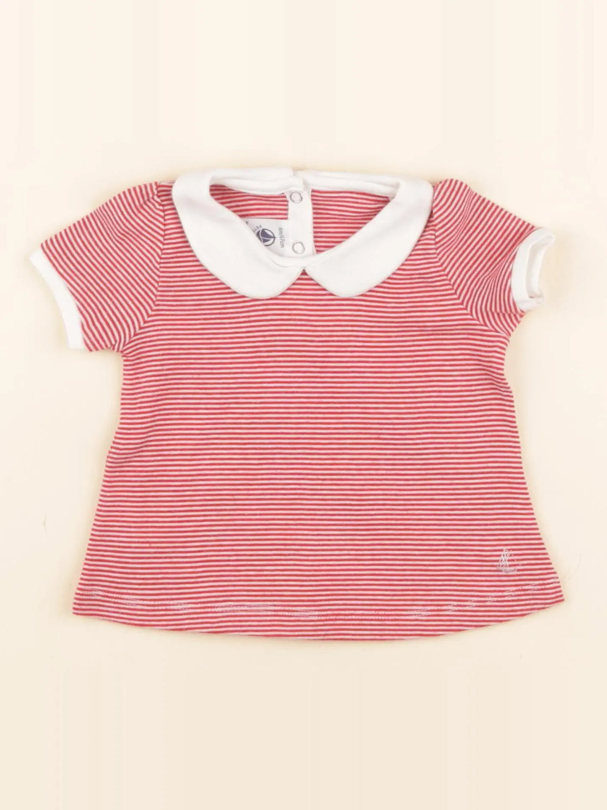 Petit Bateau - tee-shirt rouge - 6 mois