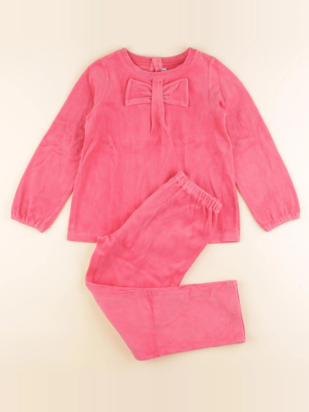 Jacadi - pyjama velours rose - 8 ans