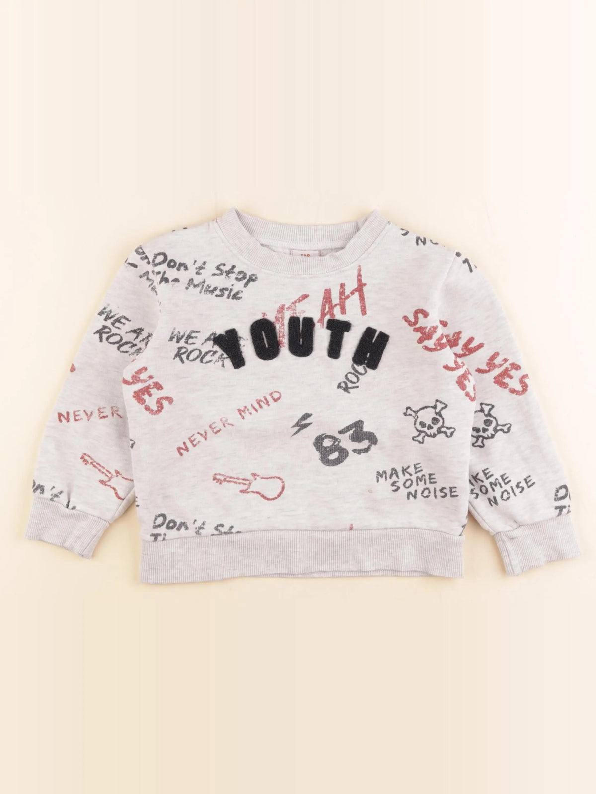 Tape à l'oeil - sweat gris - 4 ans