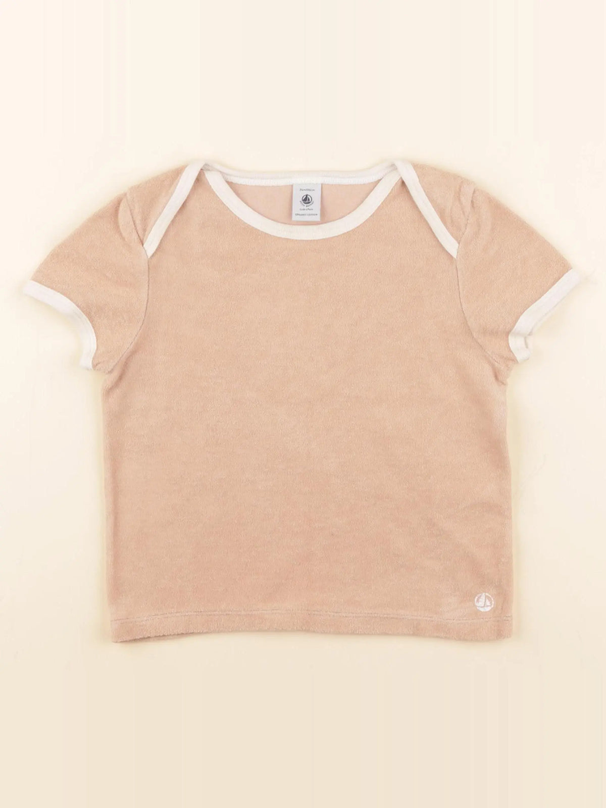 Petit Bateau - tee-shirt marron - 24 mois