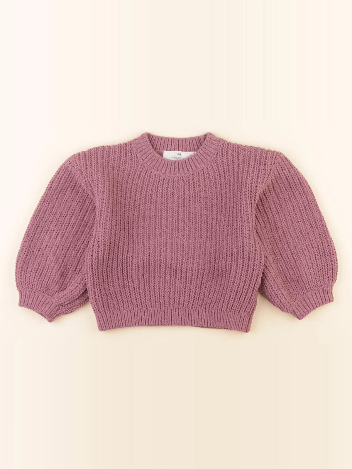 H&M - pull violet - 3/4 ans