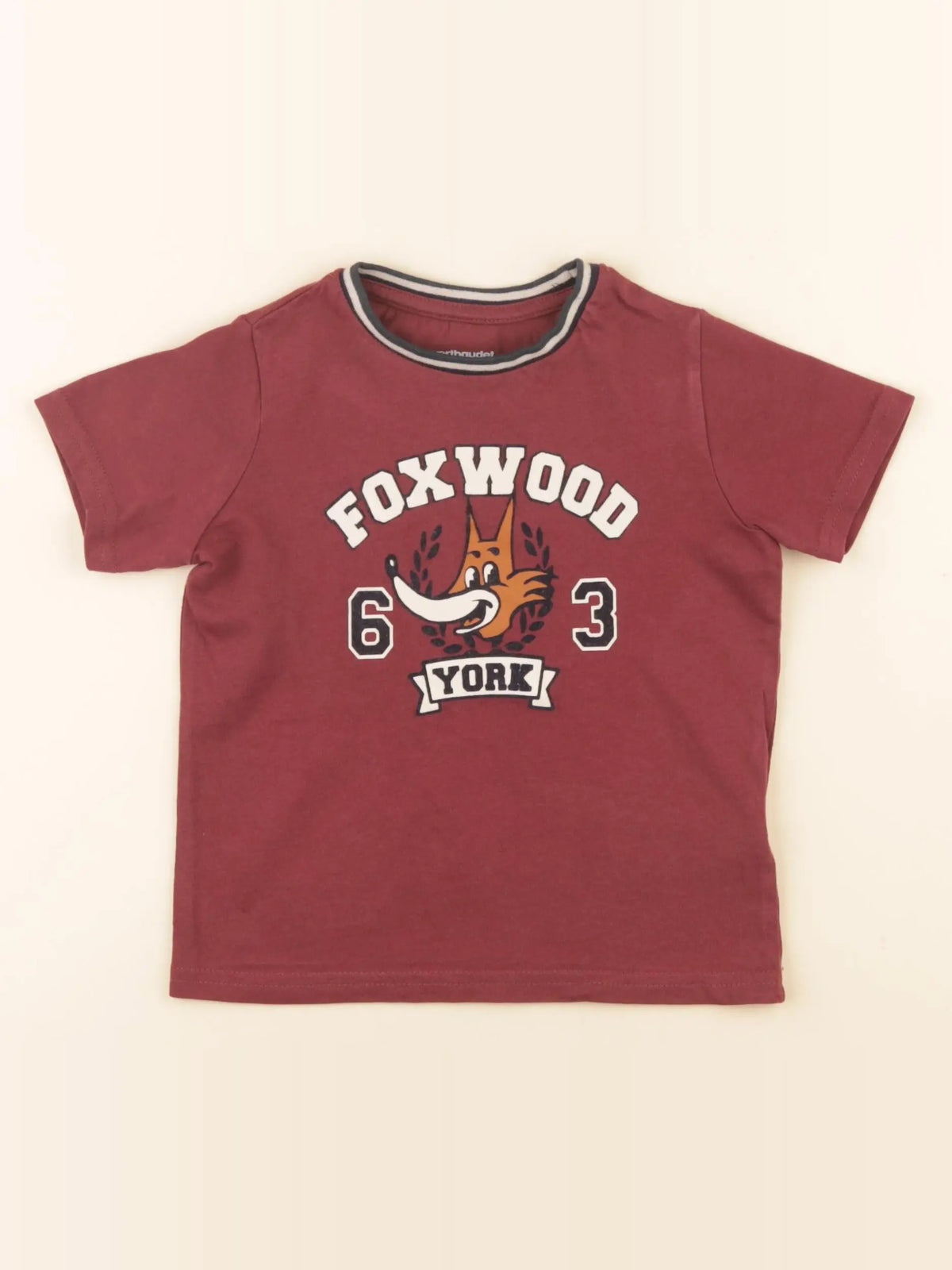 Vertbaudet - tee-shirt rouge - 3 ans