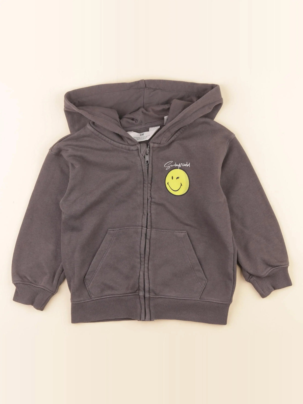 H&M - sweat gris - 3/4 ans