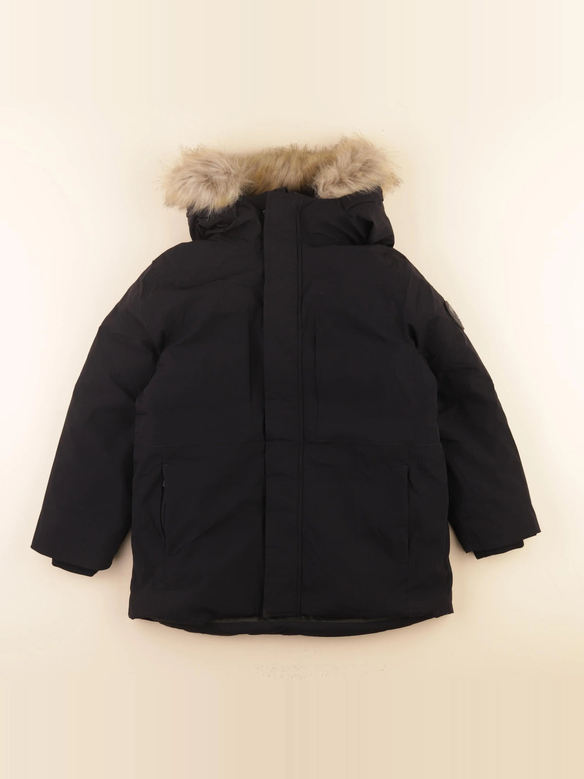 Zara - parka noir - 8/9 ans