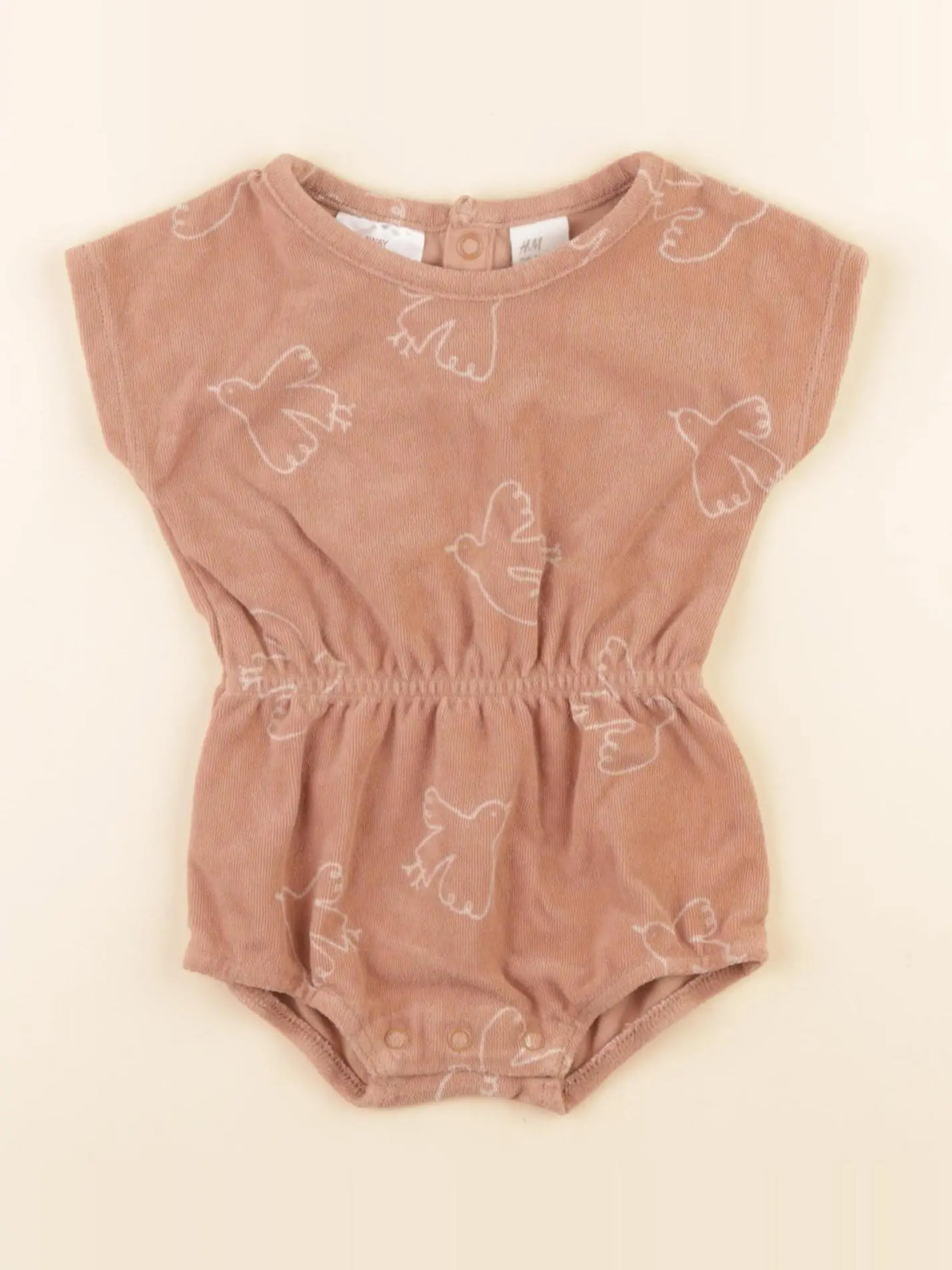 H&M - combinaison rose - 1/2 mois