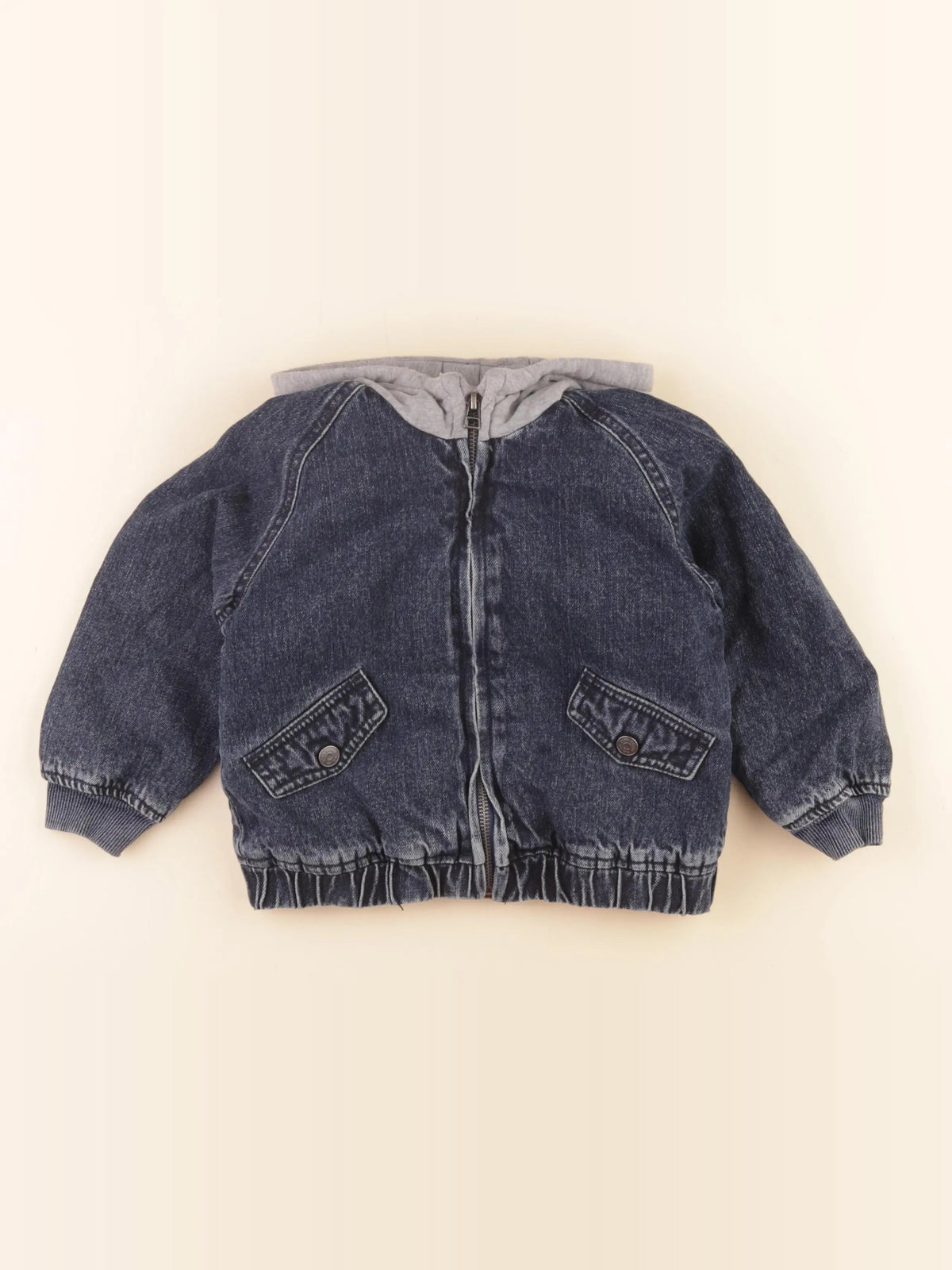 Zara - veste doublé bleu - 2/3 ans