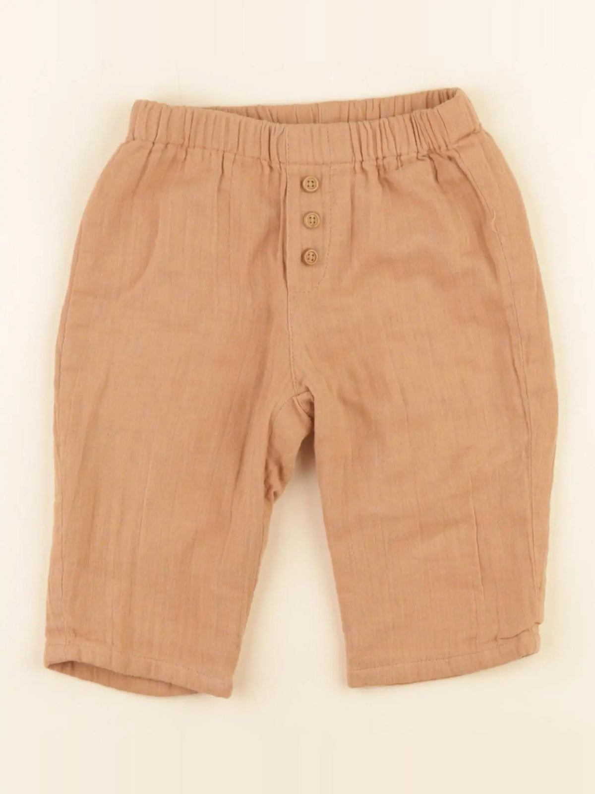 Natalys - pantalon marron - 6 mois