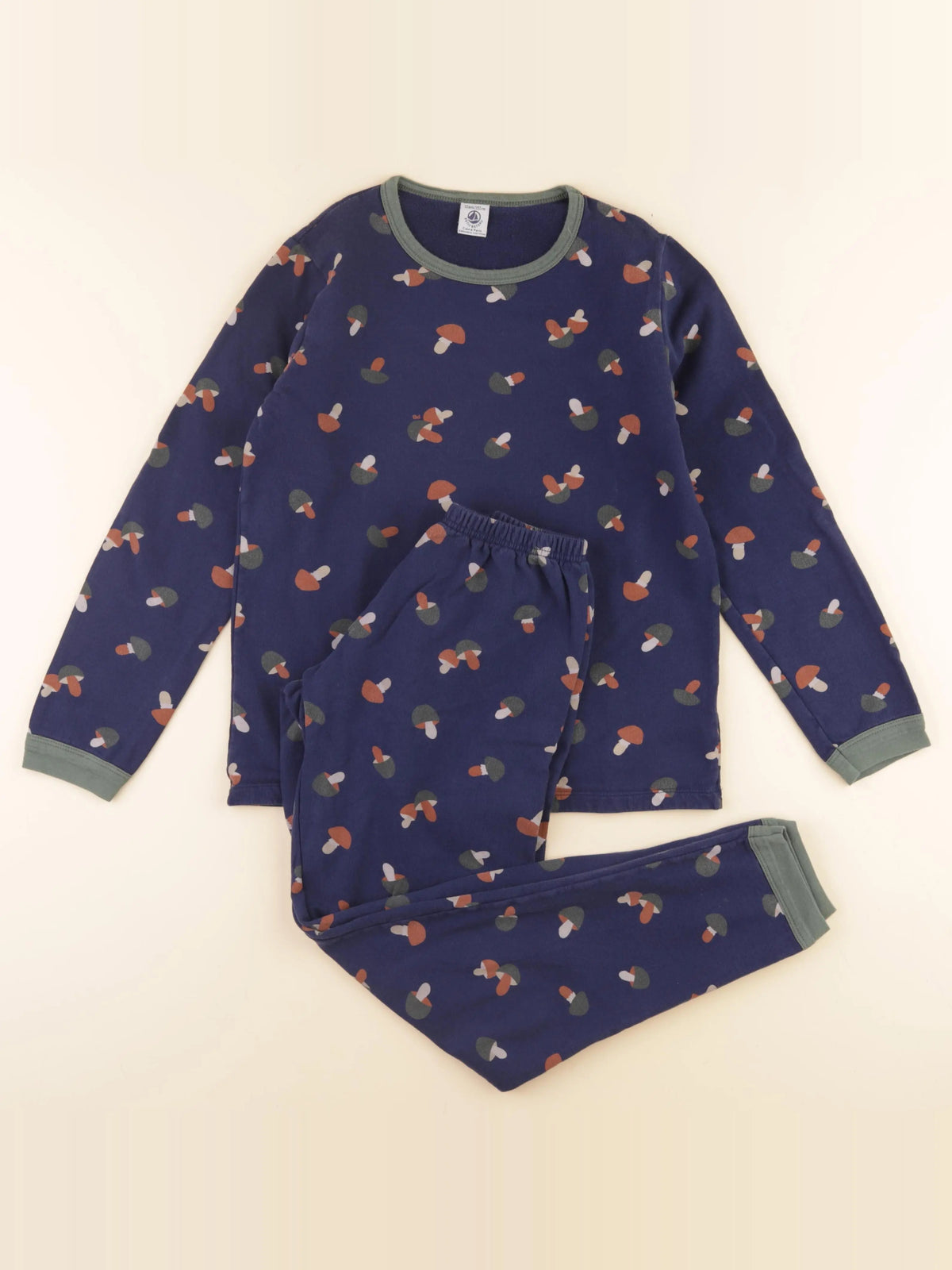 Petit Bateau - pyjama coton bleu - 12 ans