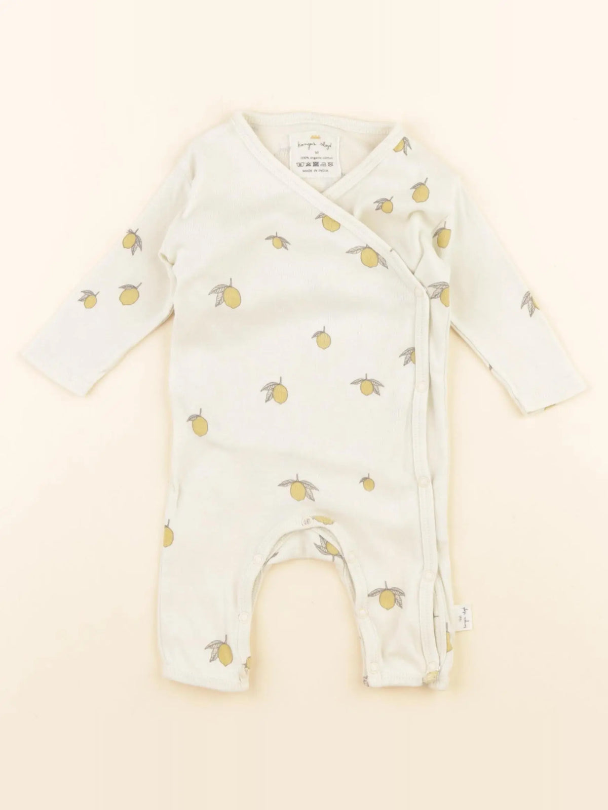 Konges slojd - pyjama coton beige - 0 mois
