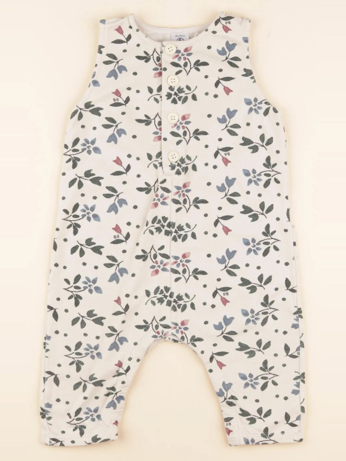 Petit Bateau - salopette multicolore - 18 mois
