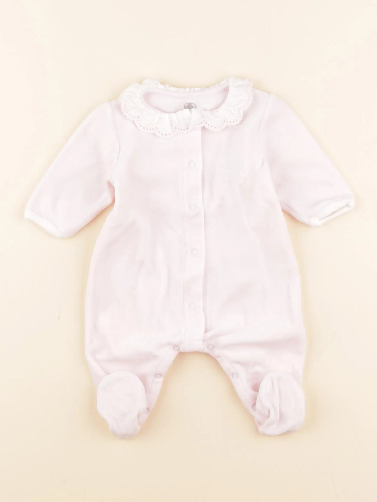 Petit Bateau - pyjama coton rose - 1 mois
