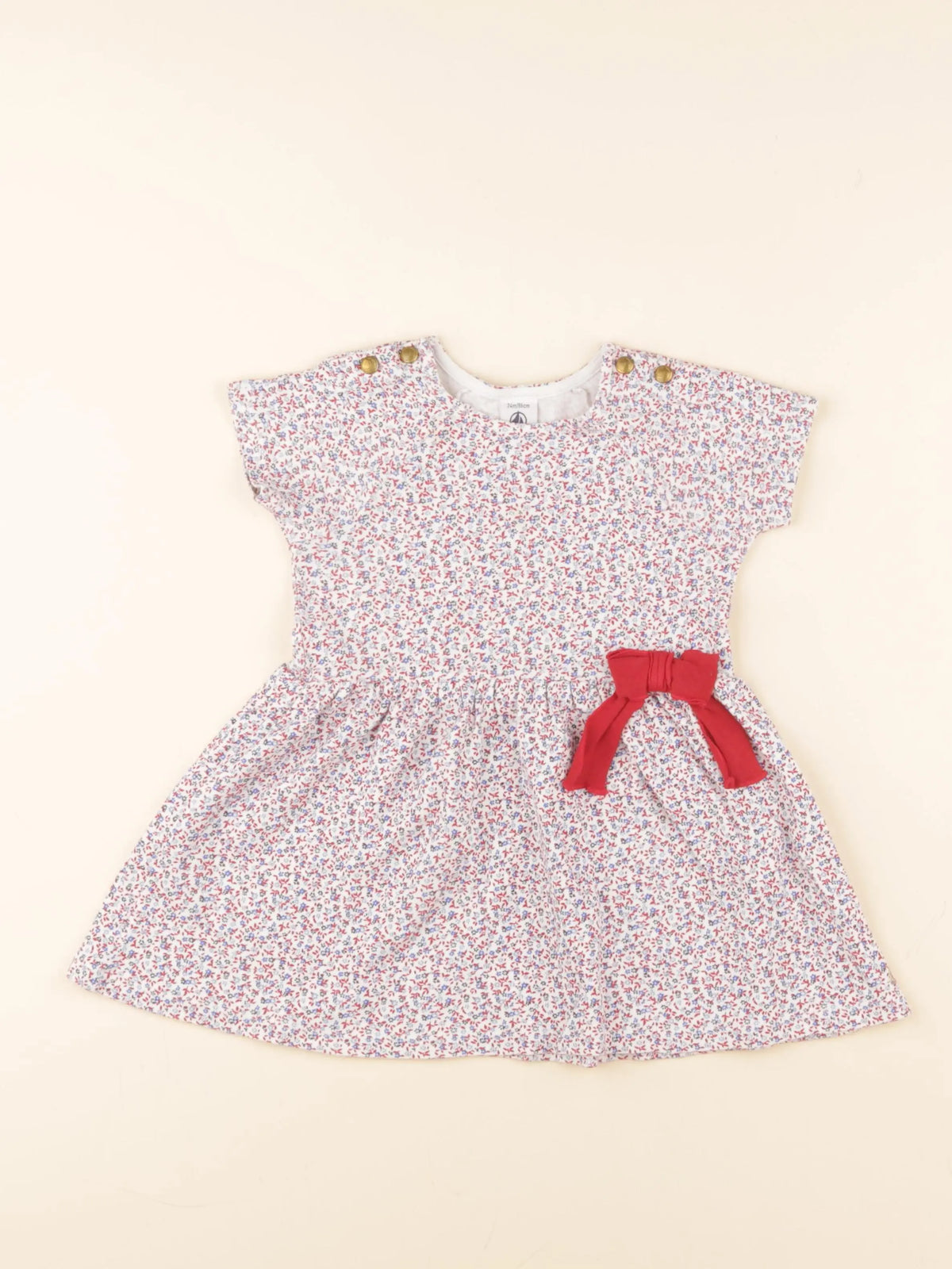 Petit Bateau - robe multicolore - 24 mois