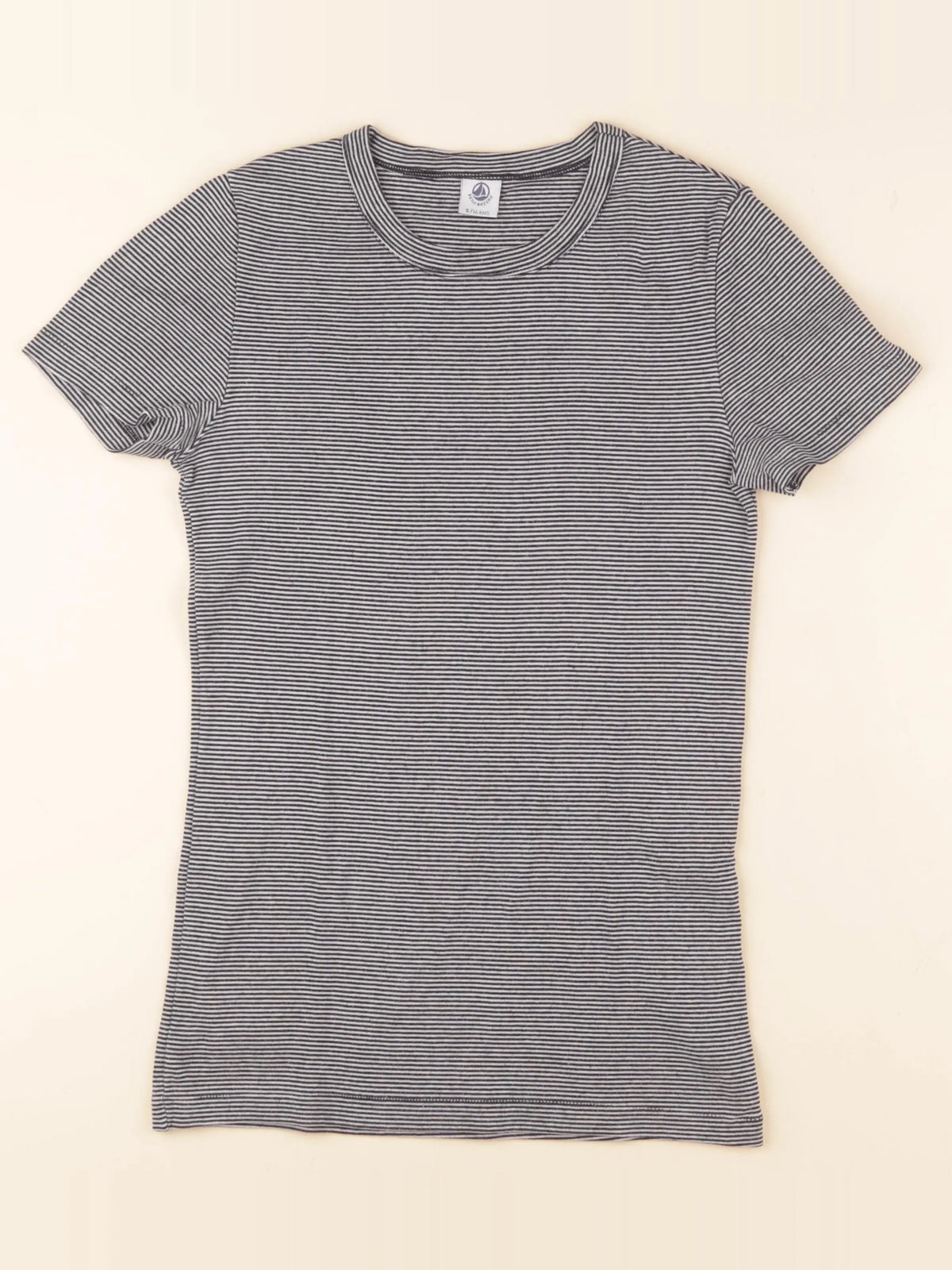 Petit Bateau - chemise de nuit coton blanc, bleu - 16 ans
