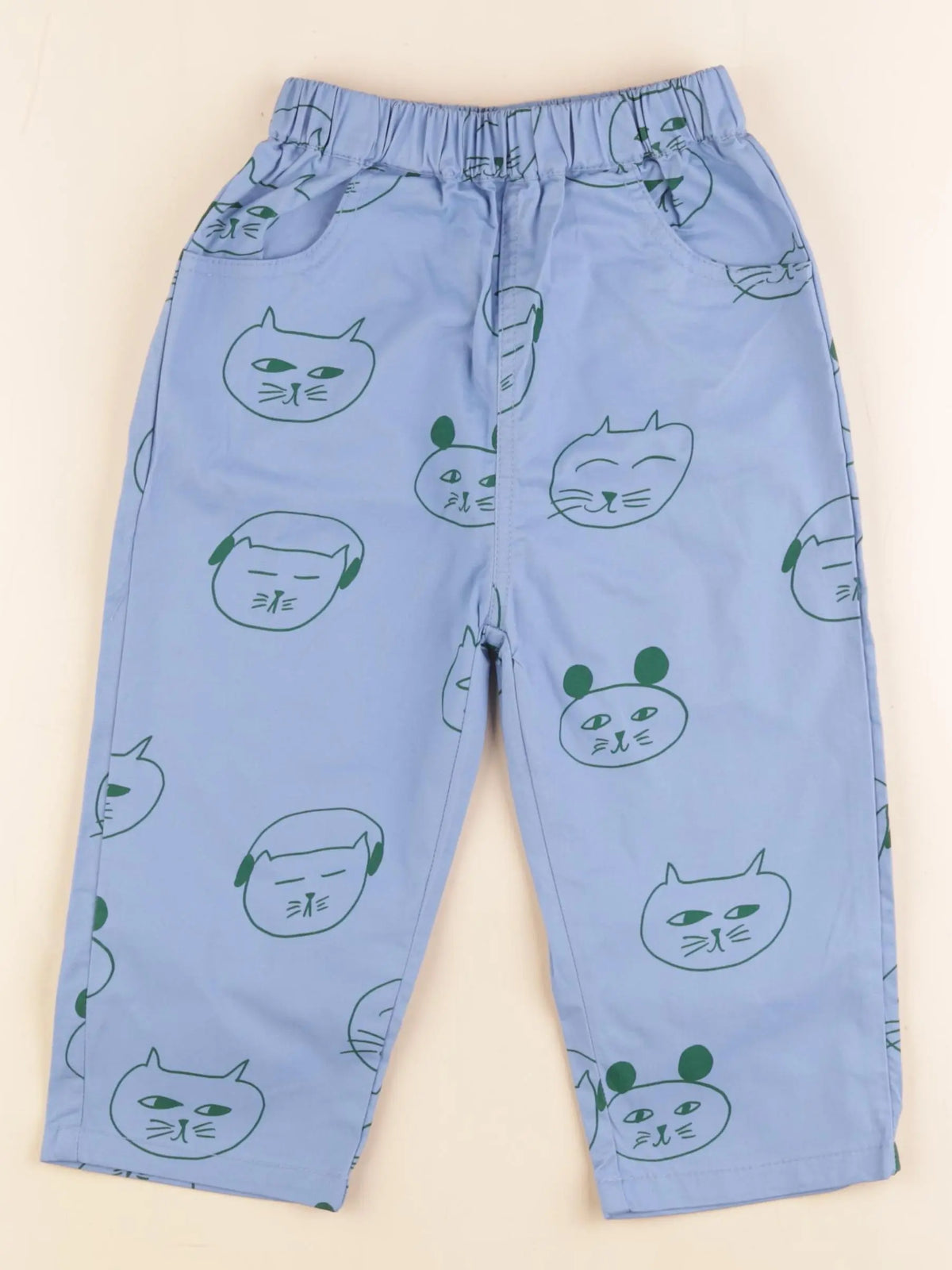 Gamin gamine - pantalon bleu - 3 ans