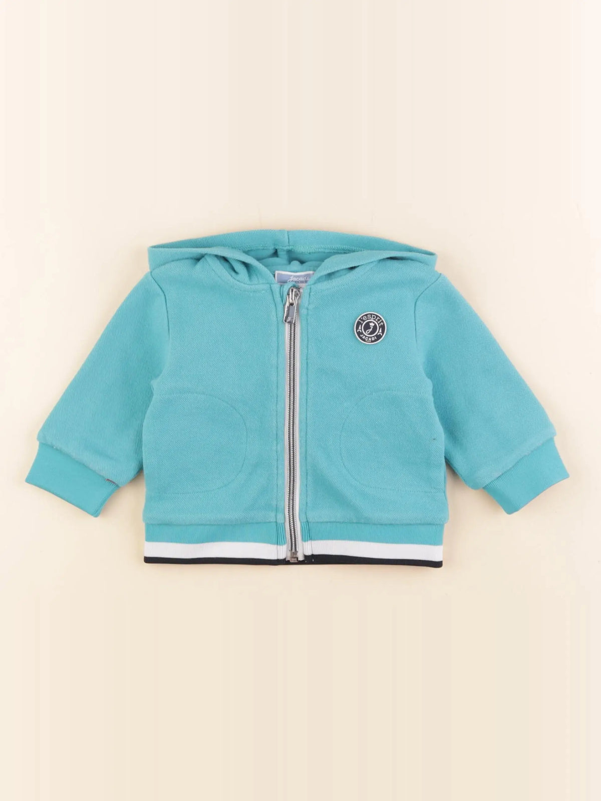 Jacadi - sweat bleu - 3 mois