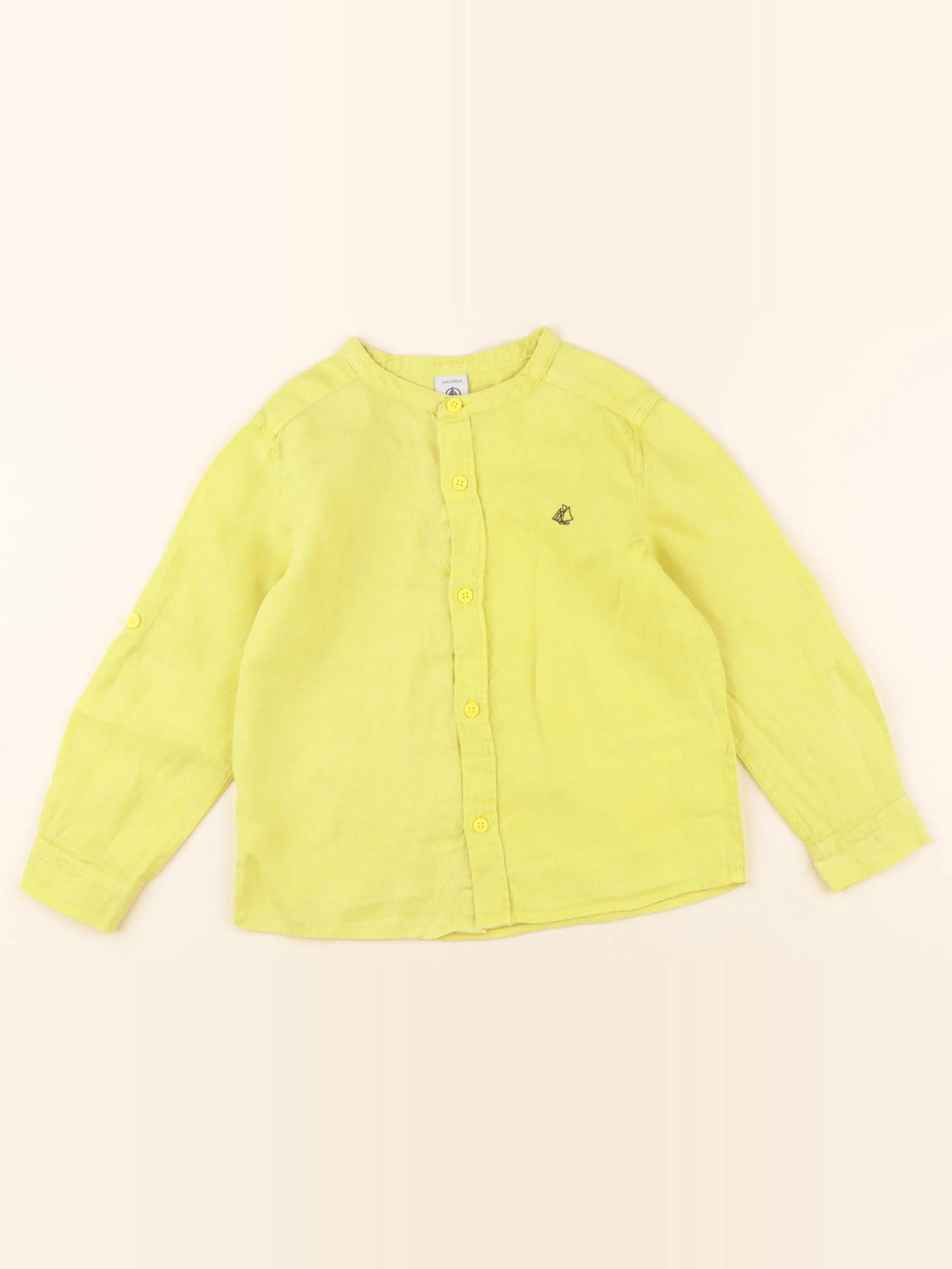 Petit Bateau - chemise jaune - 5 ans