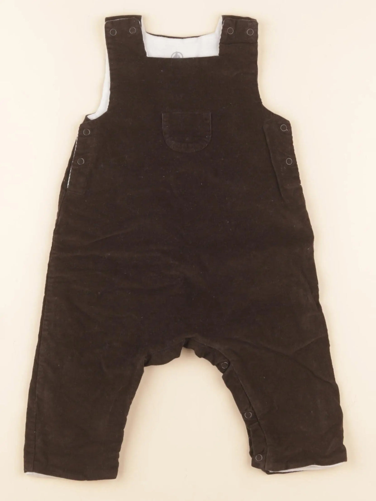 Petit Bateau - salopette marron - 3 mois