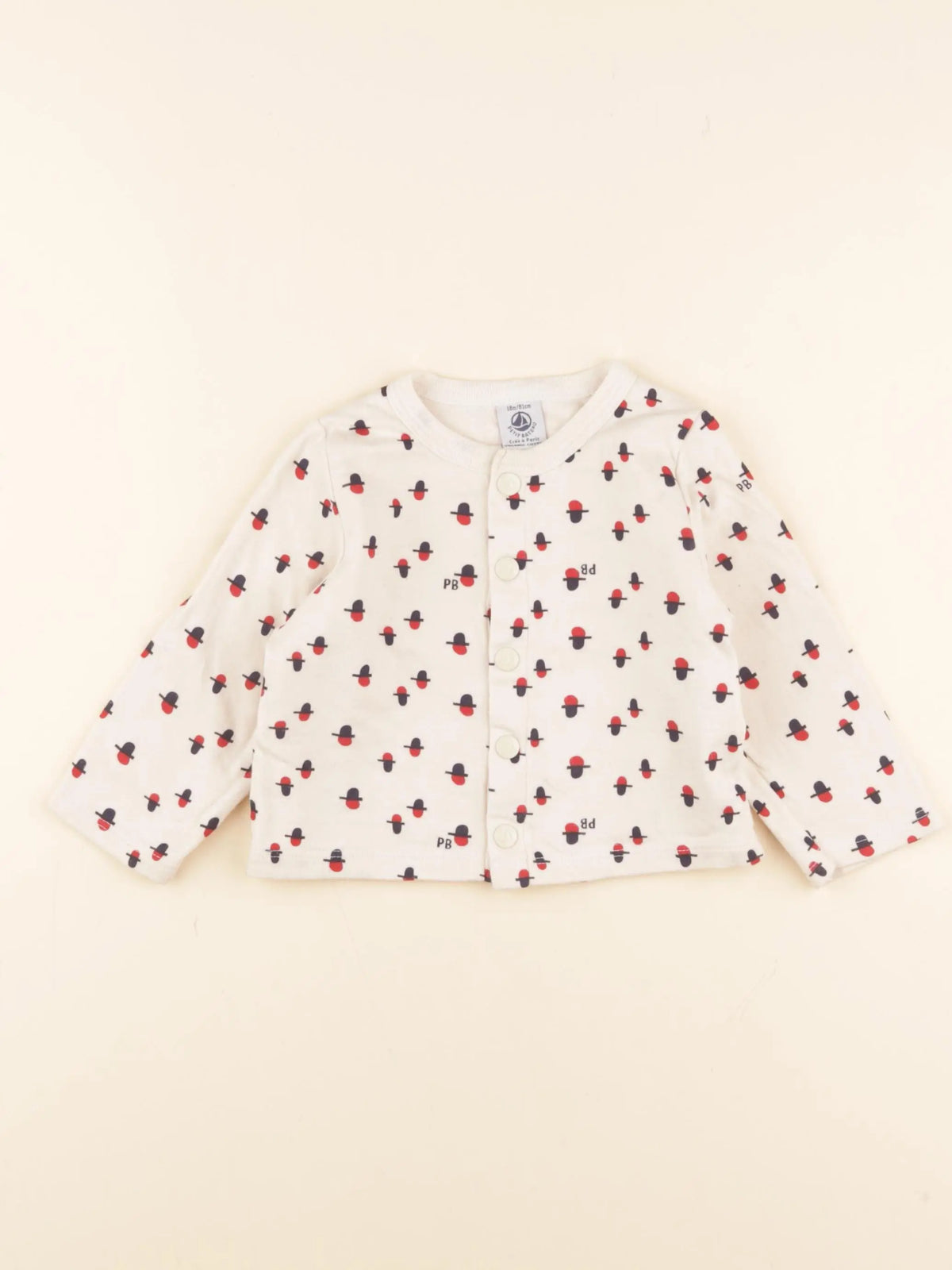 Petit Bateau - gilet multicolore - 18 mois