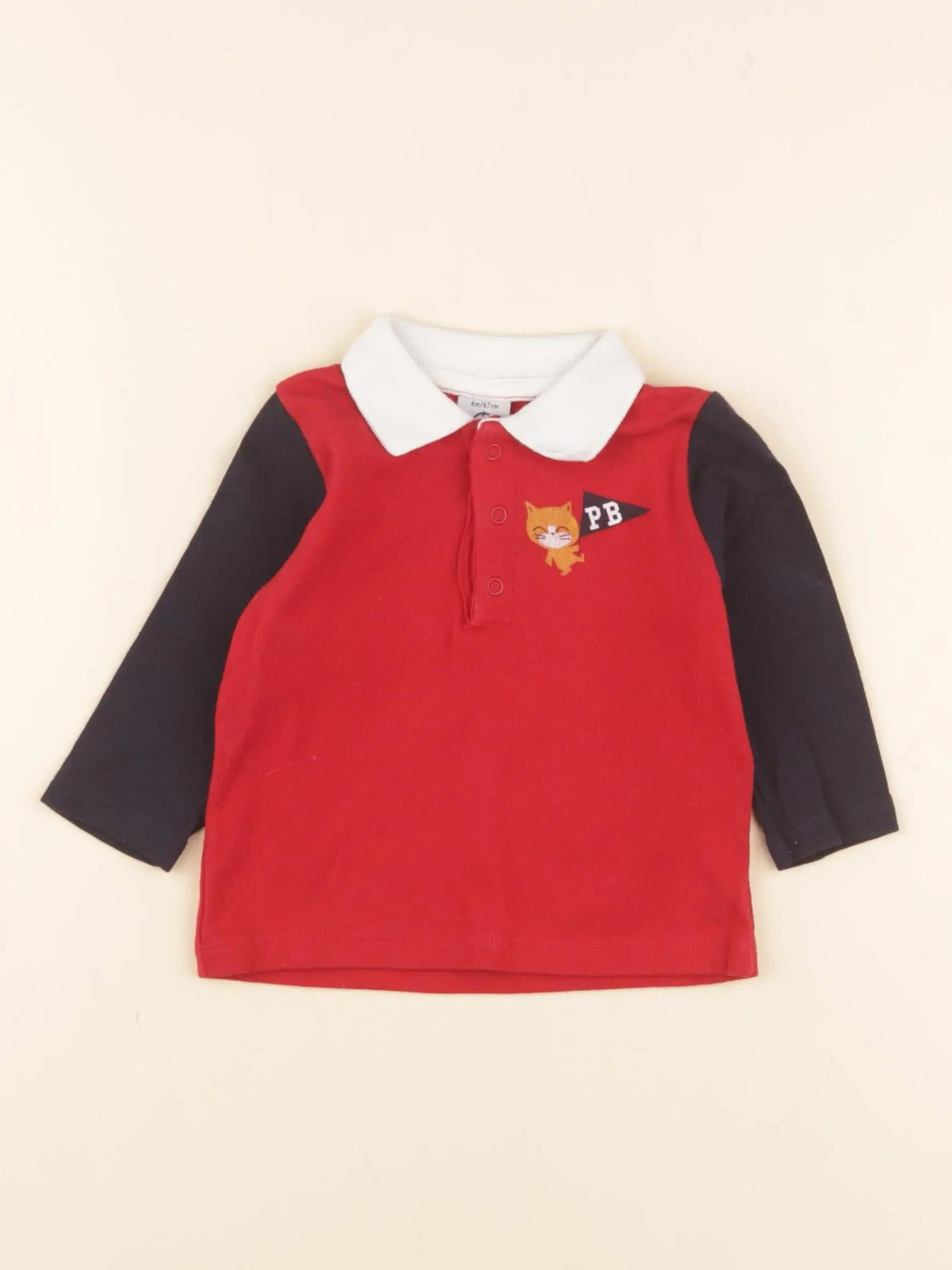 Petit Bateau - polo multicolore - 6 mois