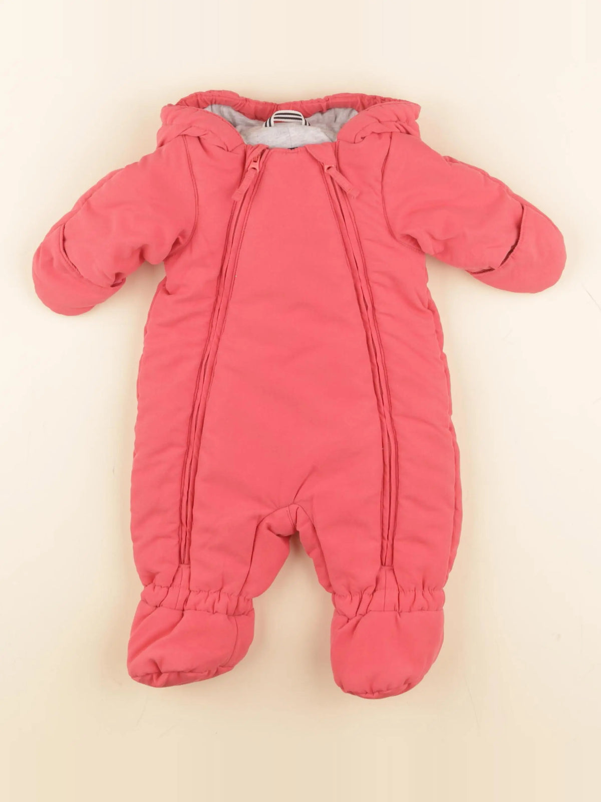 Petit Bateau - combi-pilote rose - 1 mois