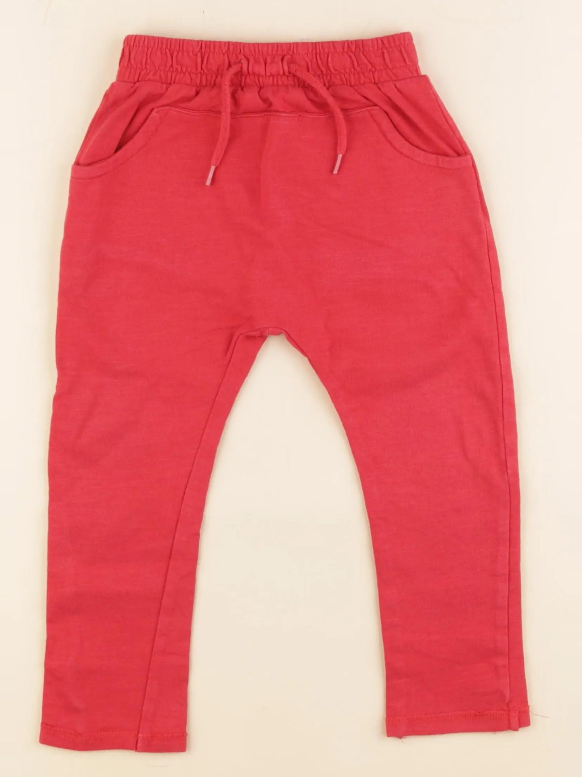 Vertbaudet - pantalon rouge - 24 mois