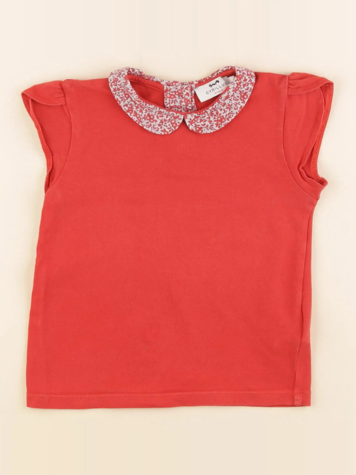 Cyrillus - tee-shirt rouge - 4 ans