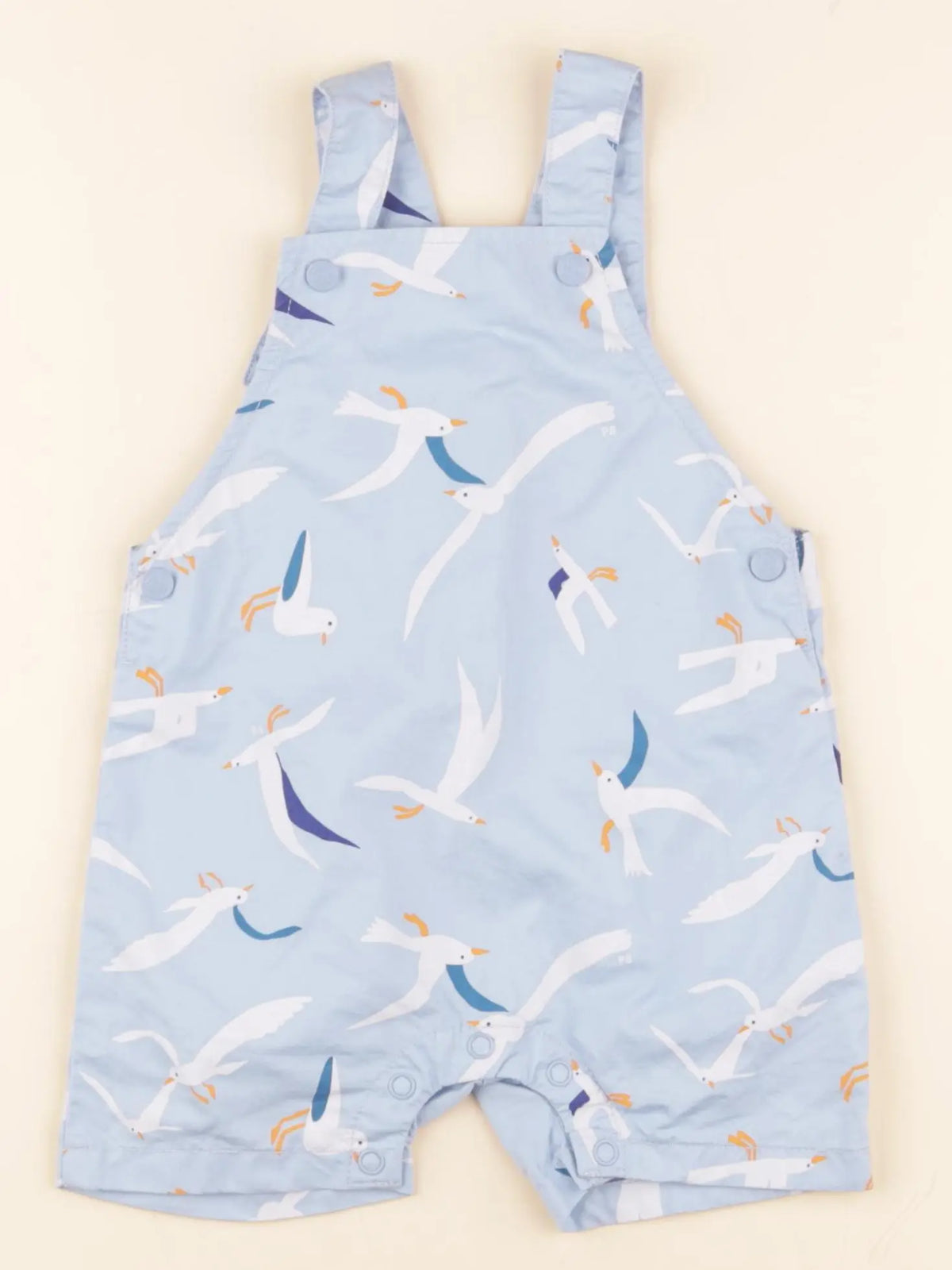 Petit Bateau - salopette bleu - 6 mois