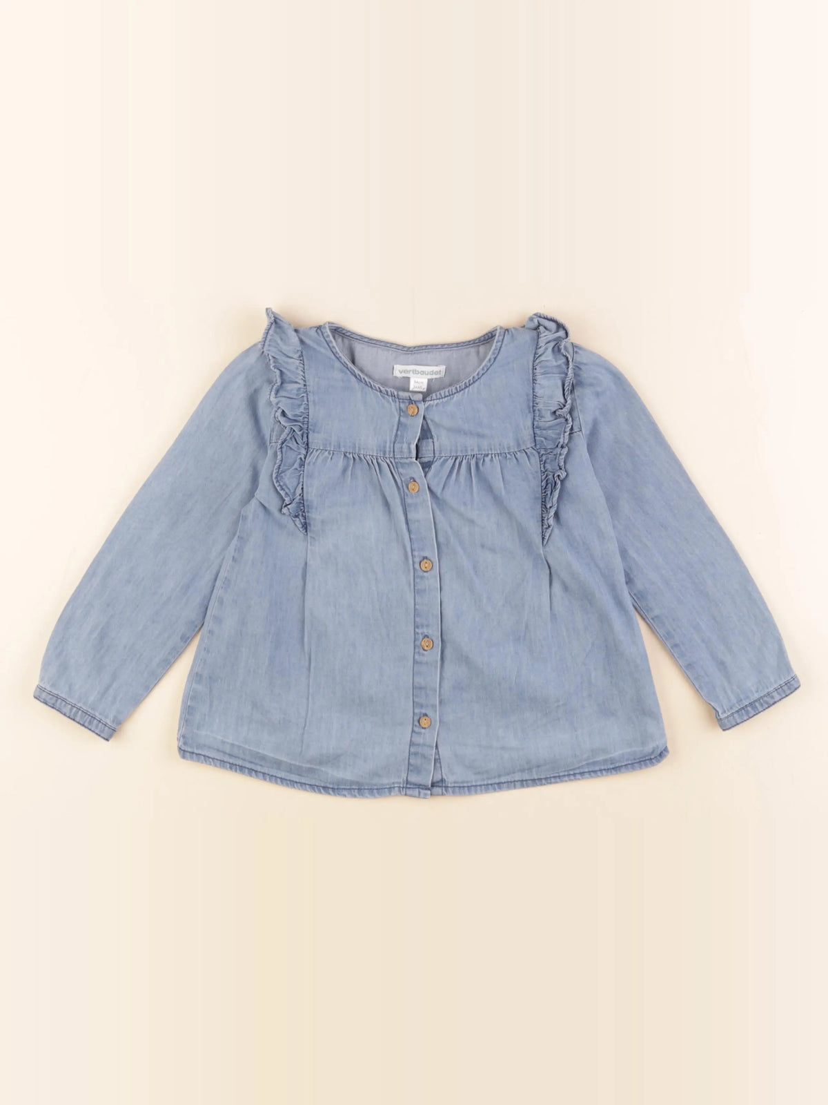 Vertbaudet - blouse bleu - 3 ans