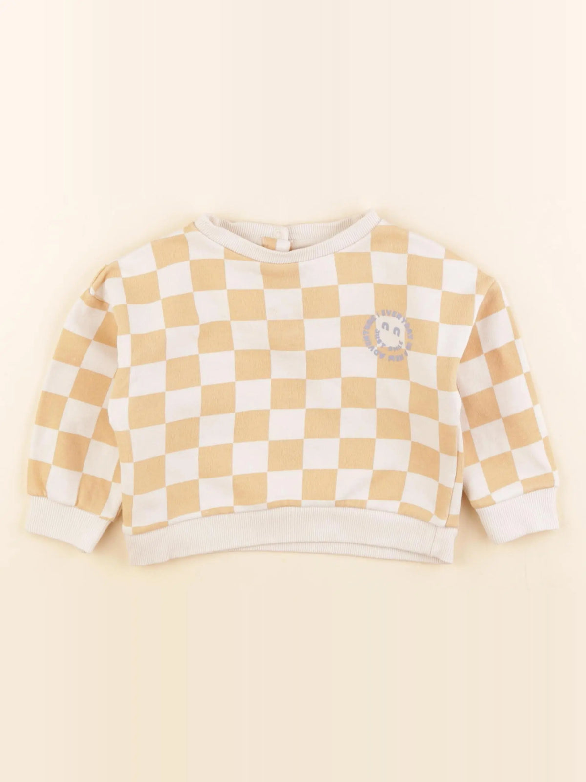 Vertbaudet - sweat beige - 18 mois