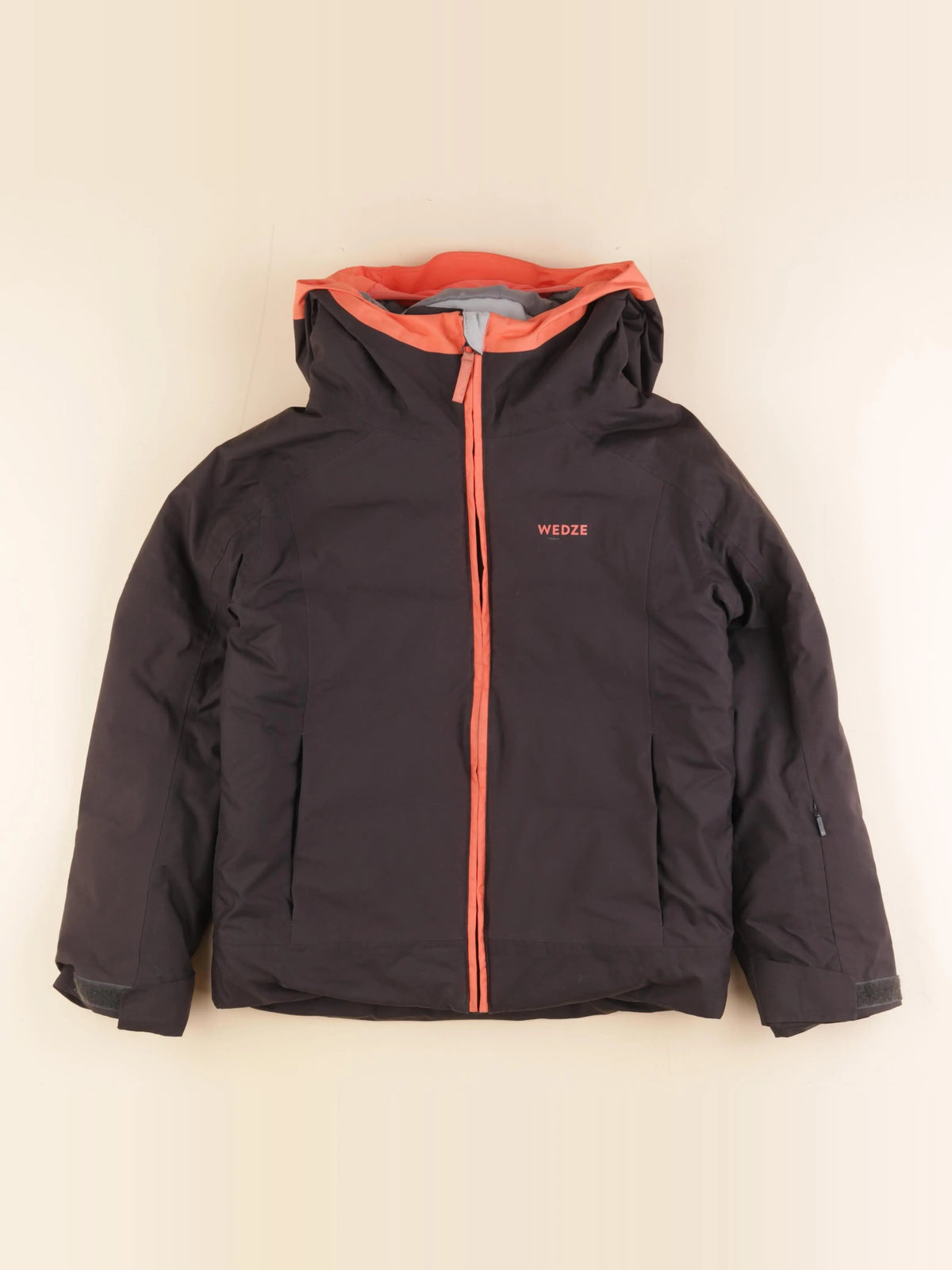 Decathlon ski - manteau de ski gris, orange - 10 ans