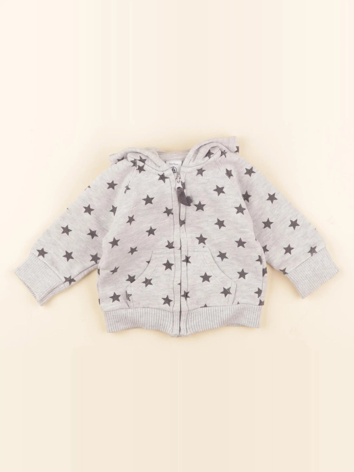 Petit Bateau - sweat gris - 12 mois