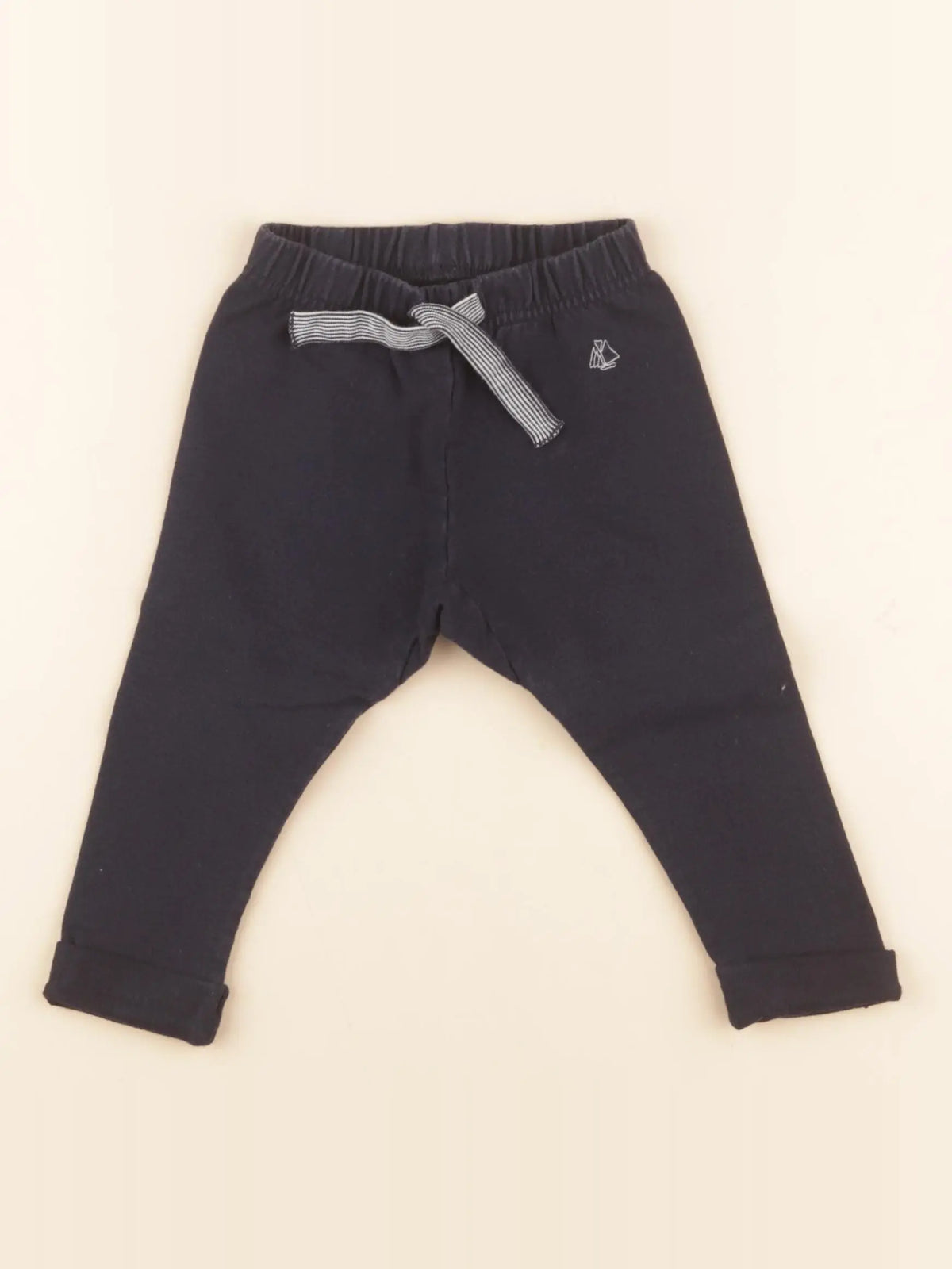 Petit Bateau - legging bleu - 12 mois