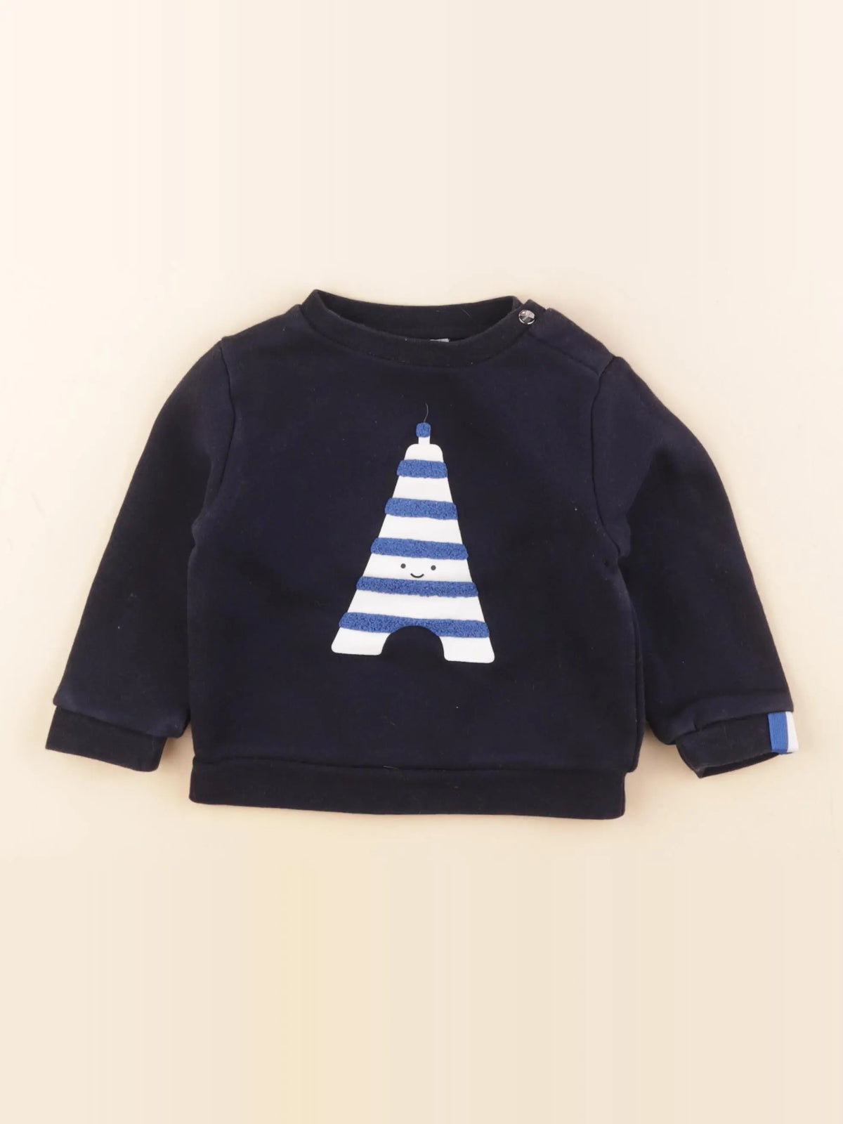 Jacadi - sweat bleu - 18 mois