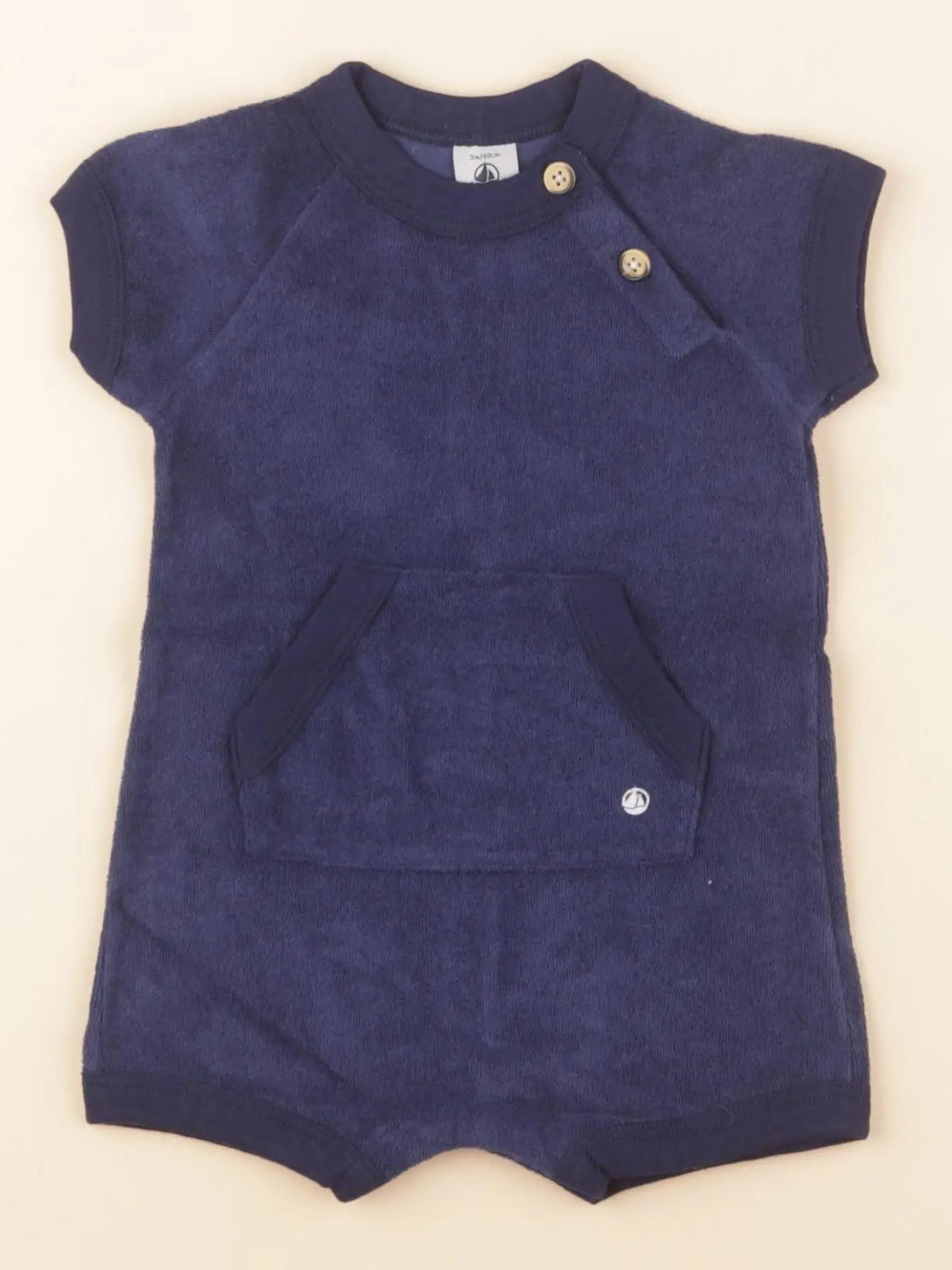 Petit Bateau - combinaison bleu - 3 mois