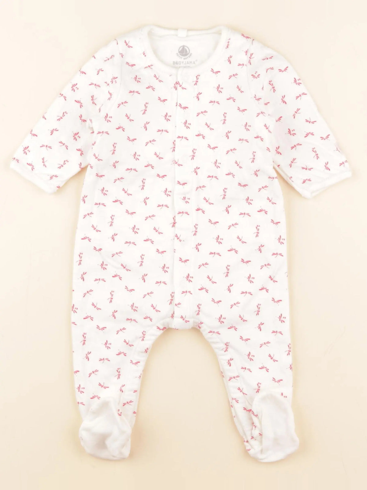 Petit Bateau - pyjama coton rose - 6 mois
