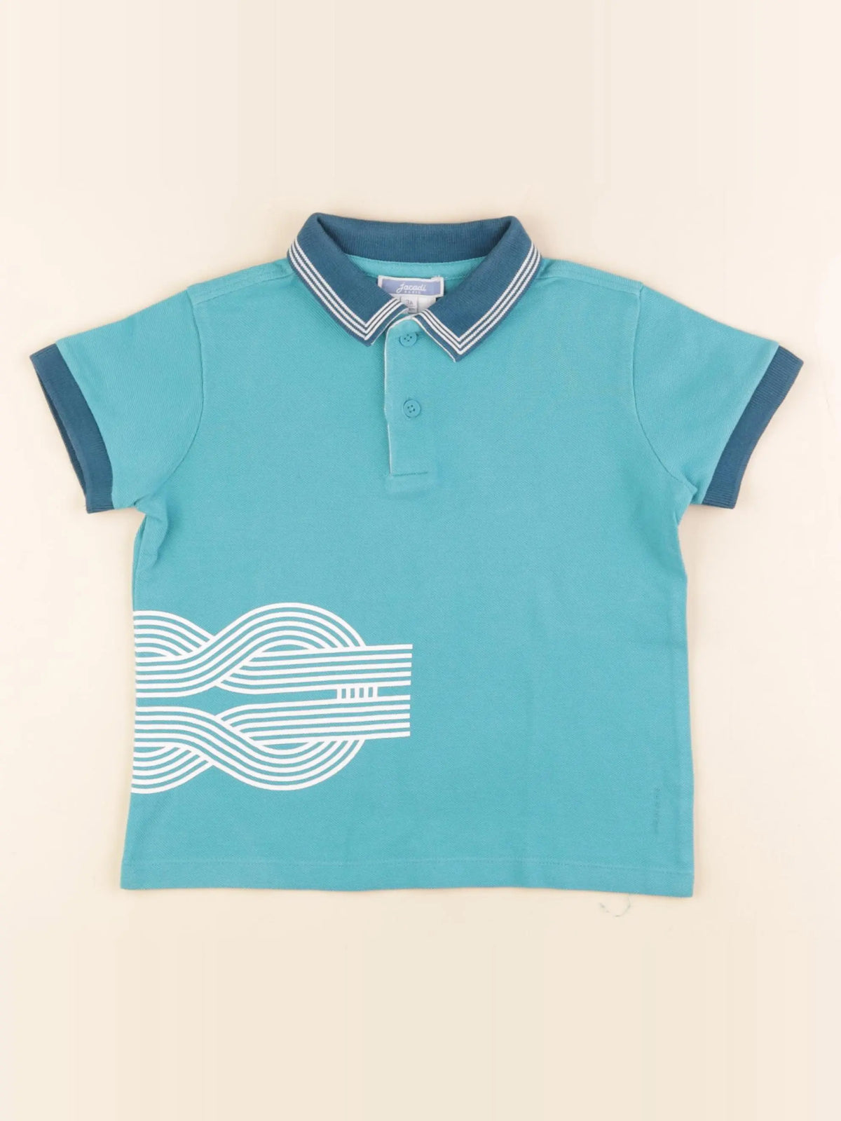 Jacadi - polo bleu - 3 ans