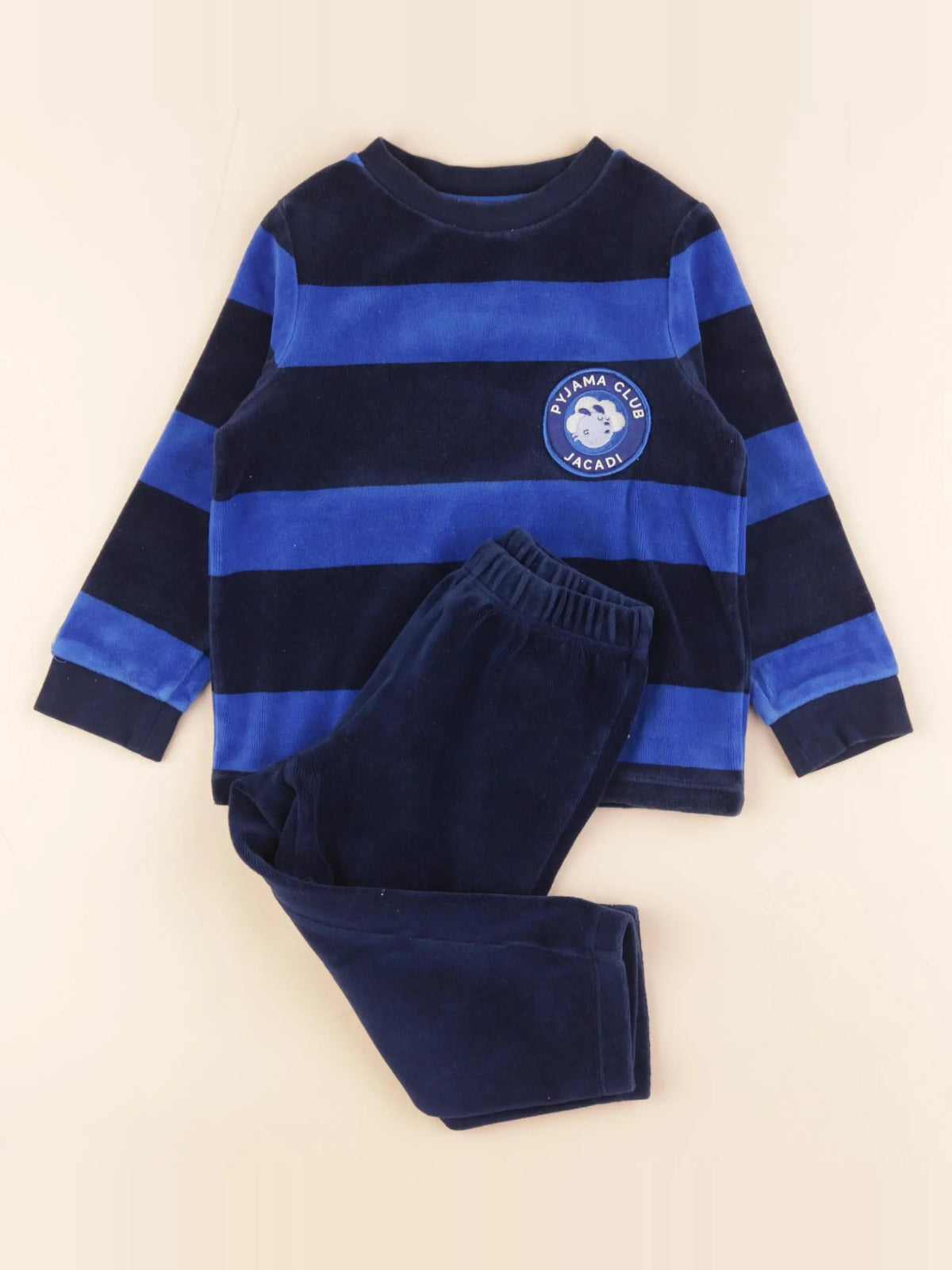 Jacadi - pyjama velours bleu - 2 ans