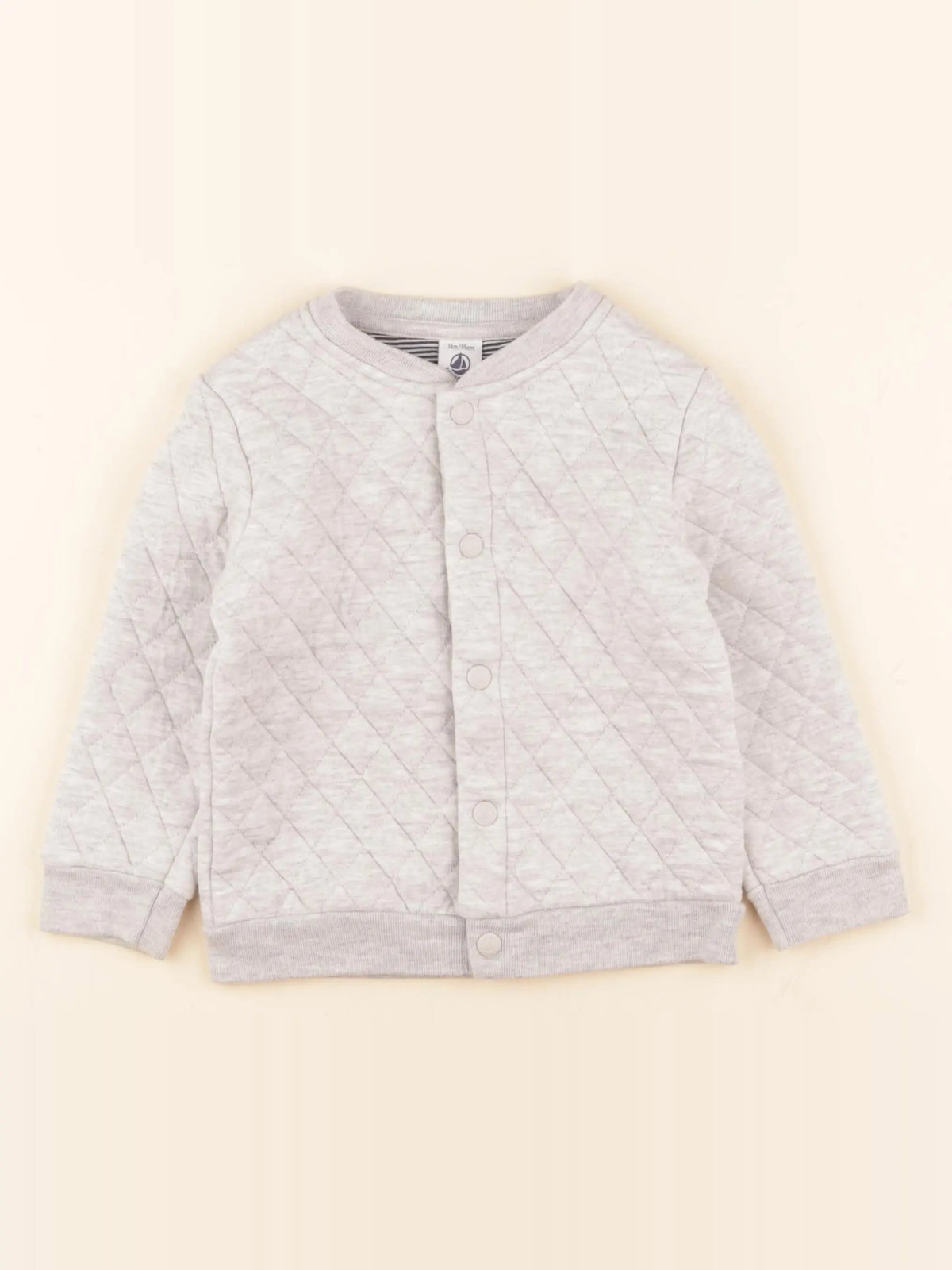 Petit Bateau - sweat gris - 36 mois
