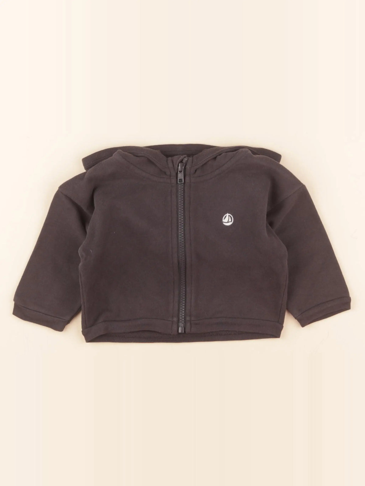 Petit Bateau - sweat gris - 12 mois