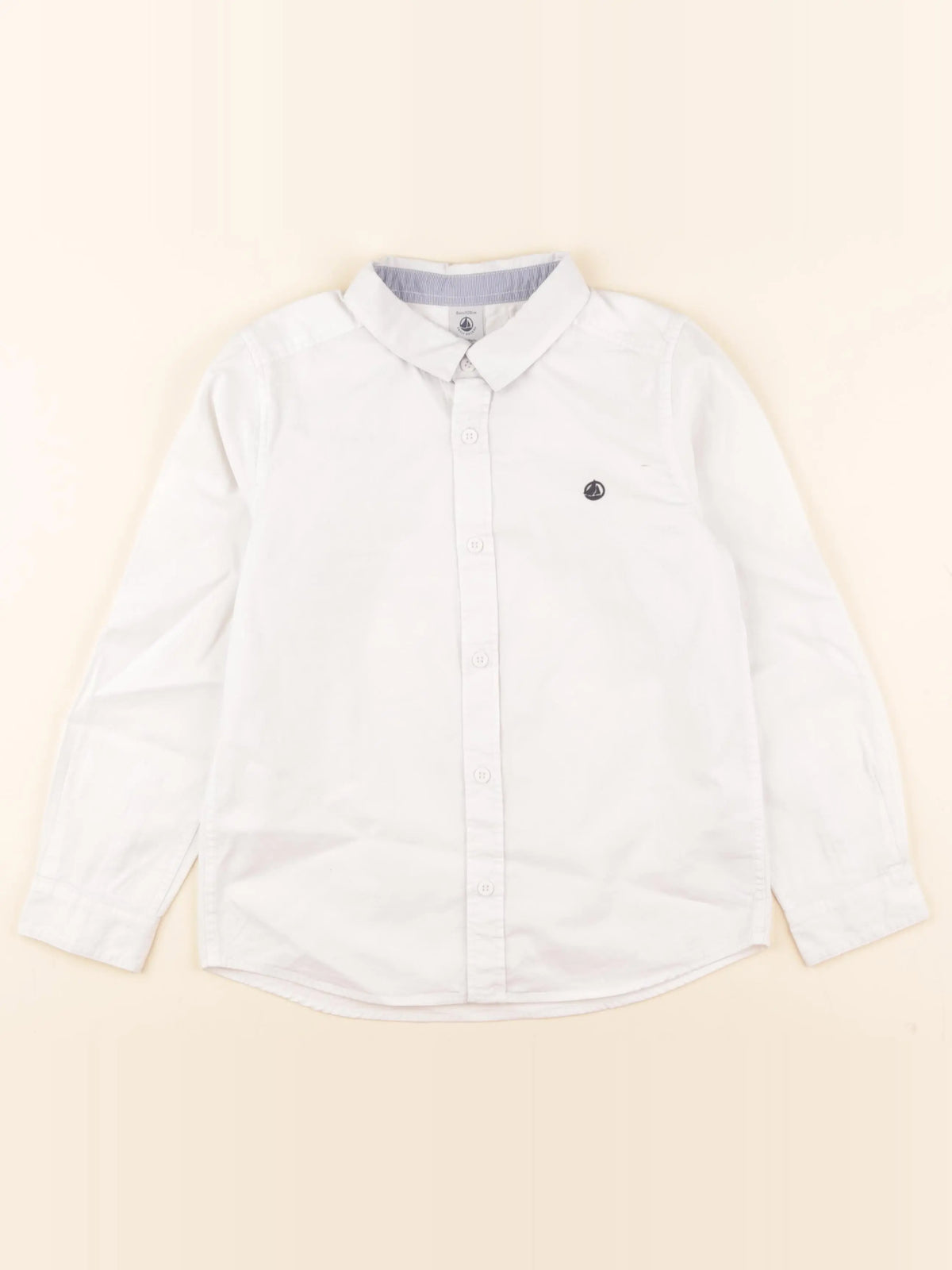 Petit Bateau - chemise blanc - 8 ans