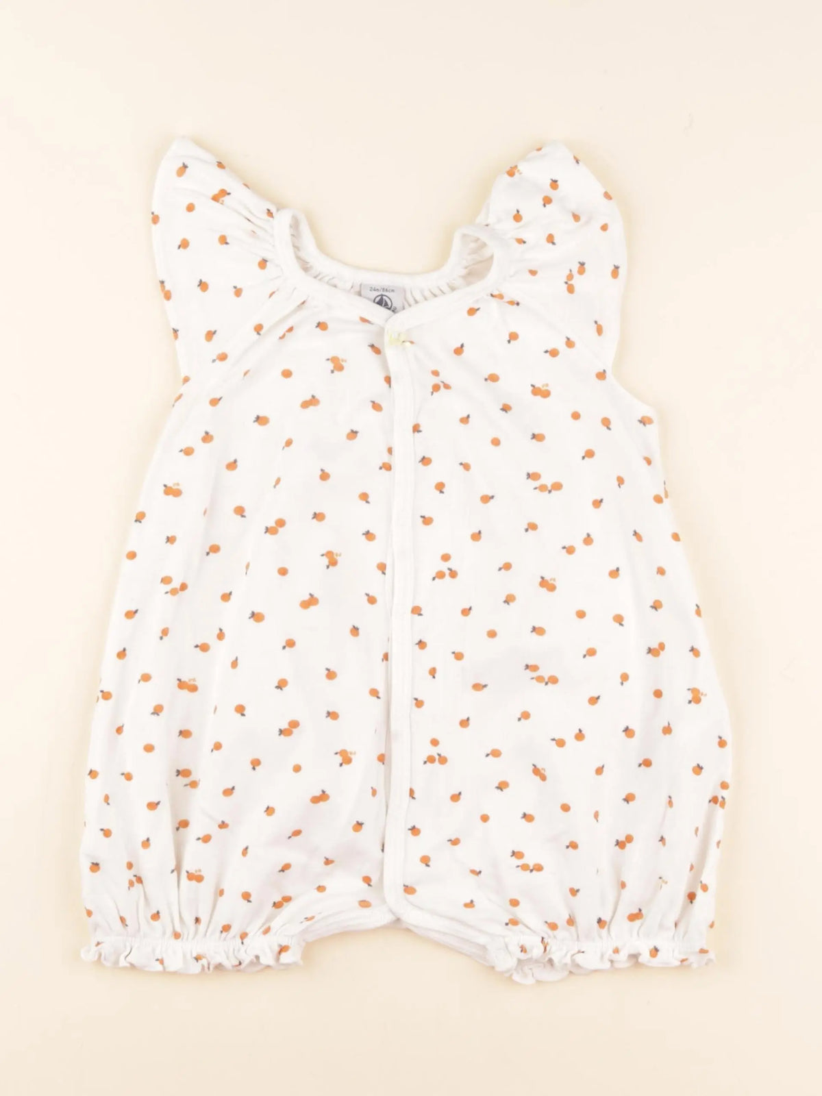 Petit Bateau - combinaison orange - 24 mois
