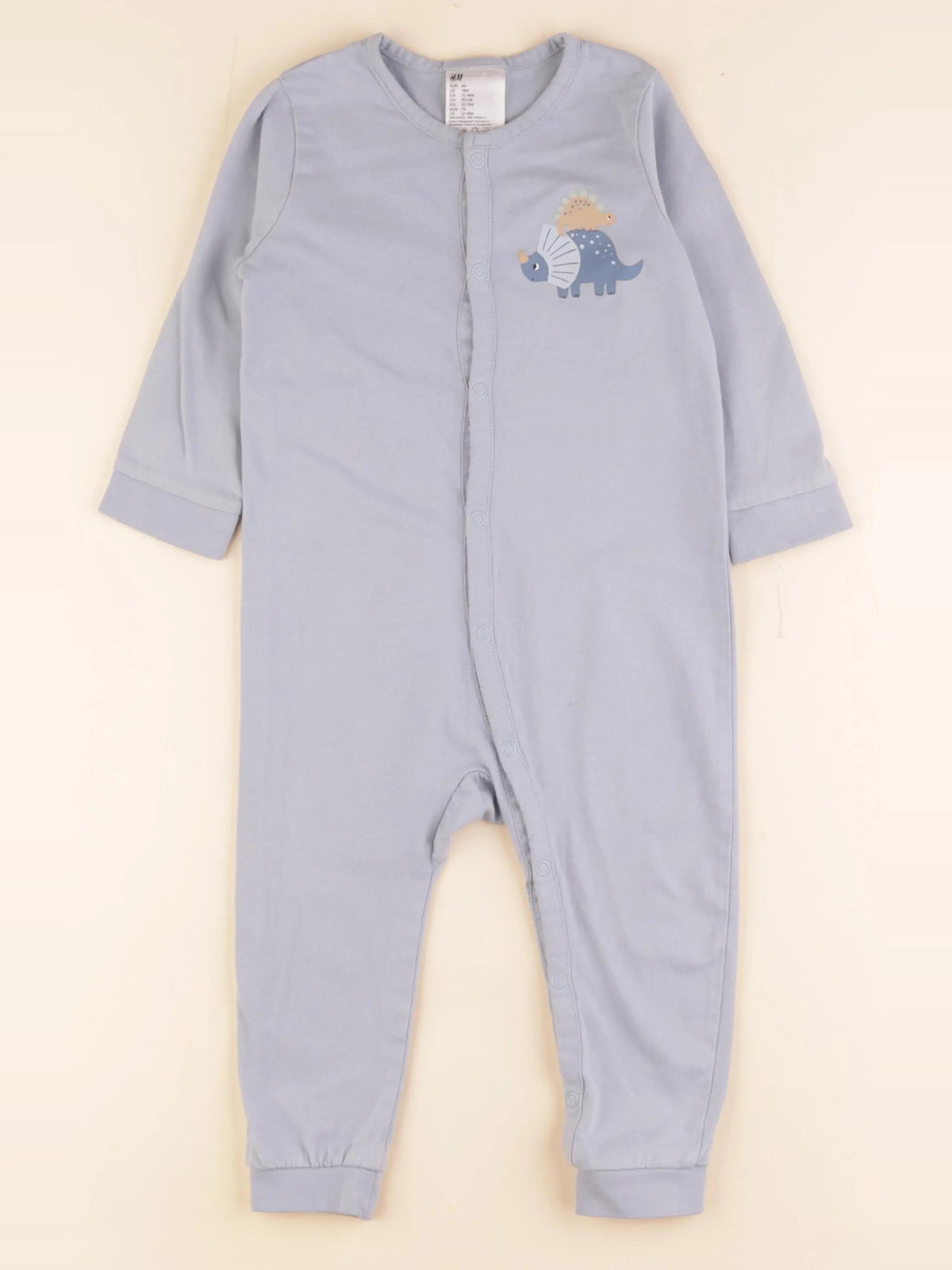 H&M - pyjama coton bleu - 12/18 mois