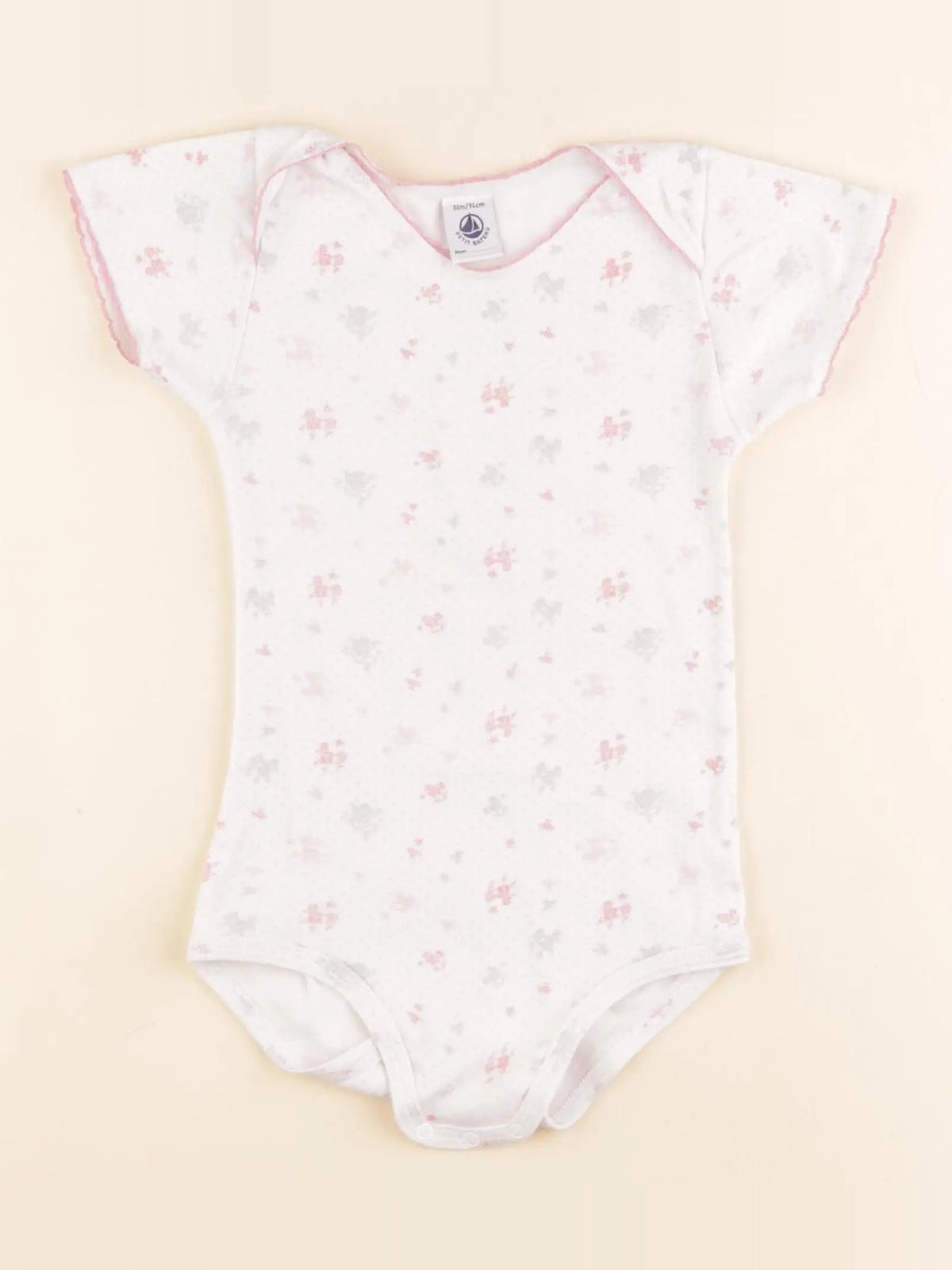 Petit Bateau - body blanc - 36 mois