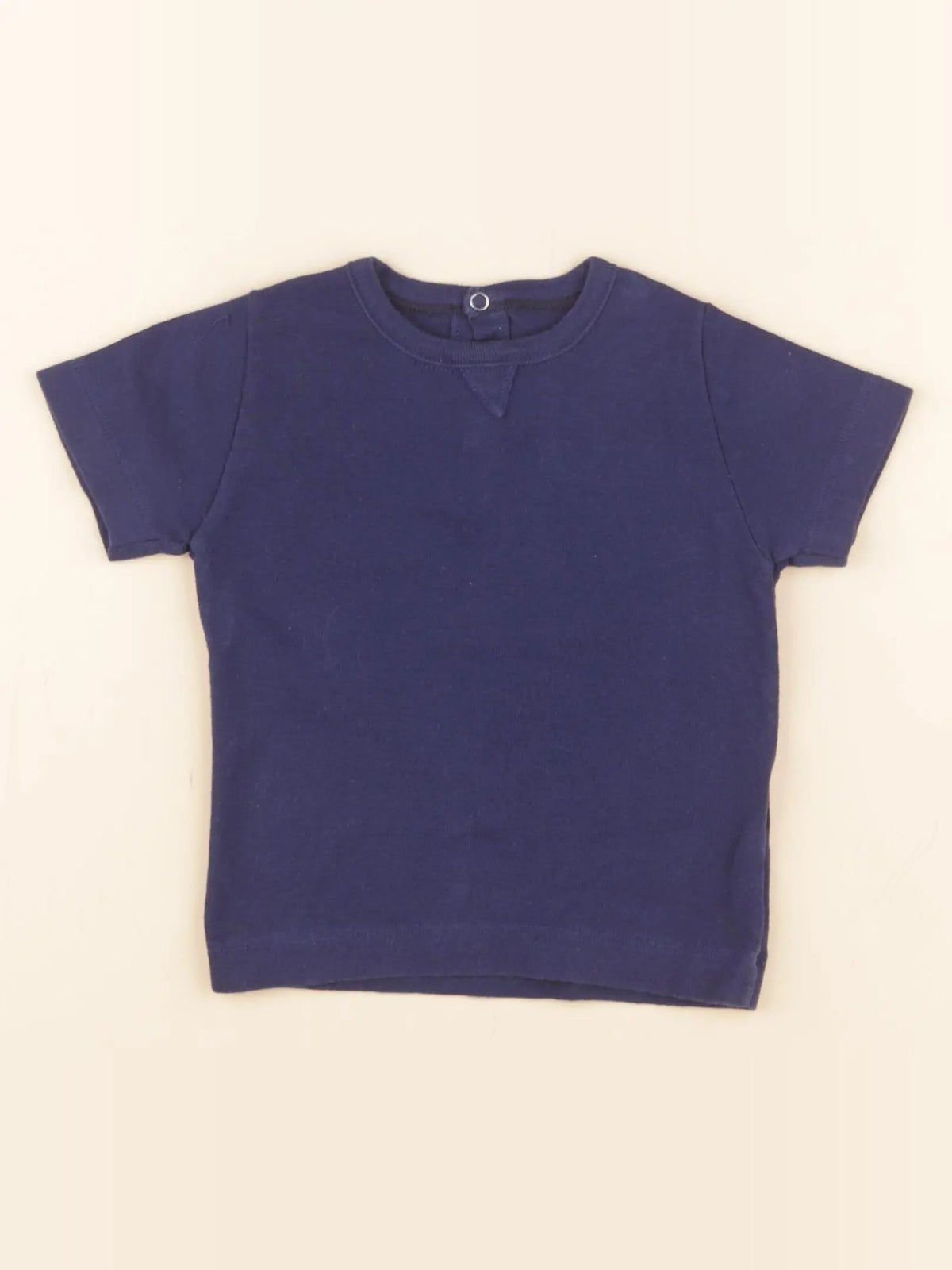 Petit Bateau - tee-shirt bleu - 12 mois
