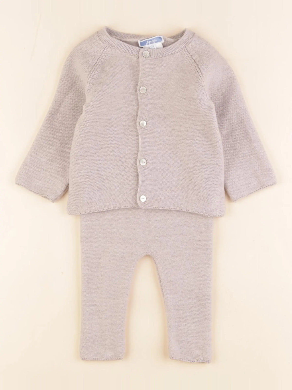 Jacadi - ensemble beige - 12 mois