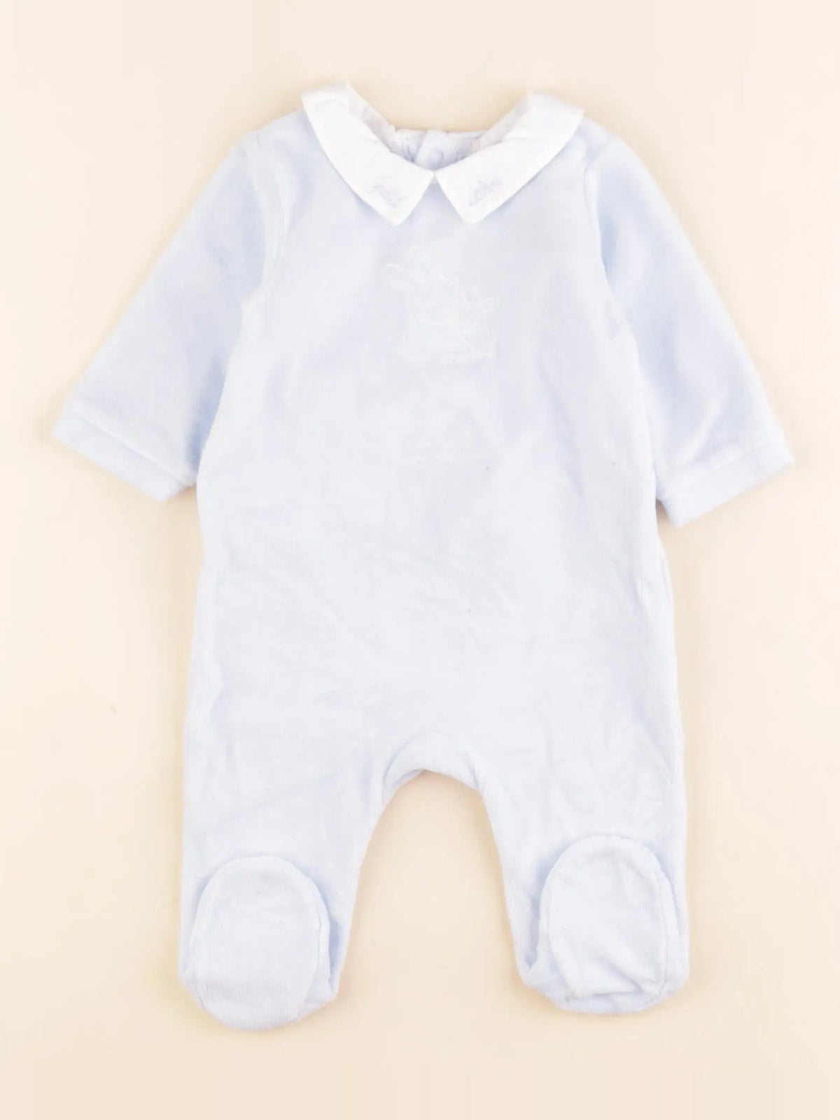 Jacadi - pyjama velours bleu - 3 mois